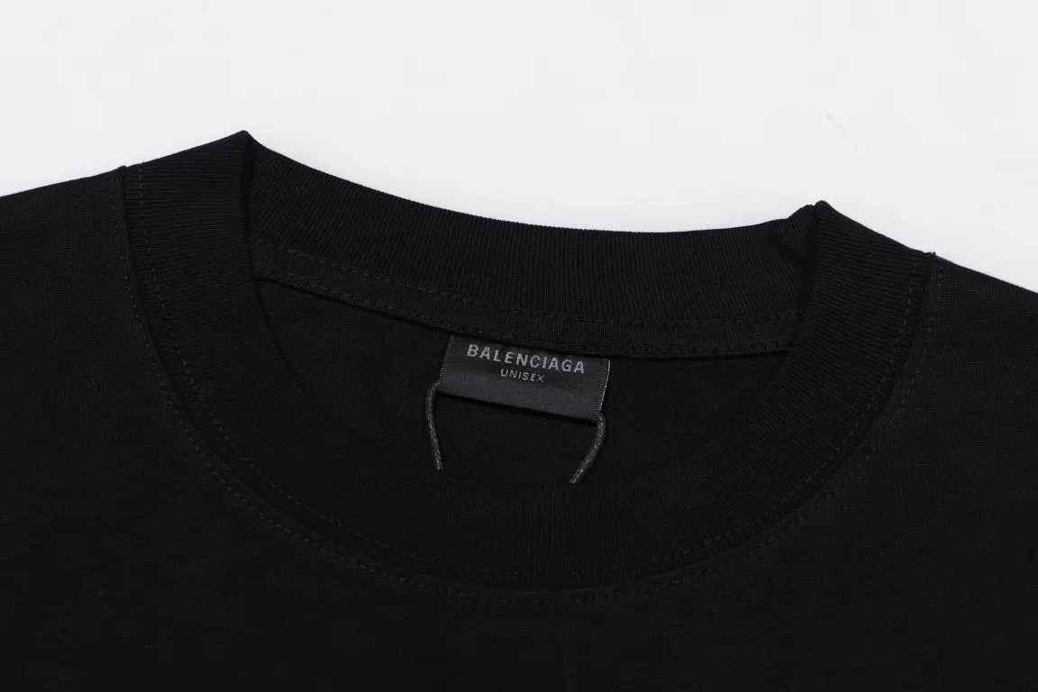 Balenciaga 黑色 短袖T恤 宽松休闲