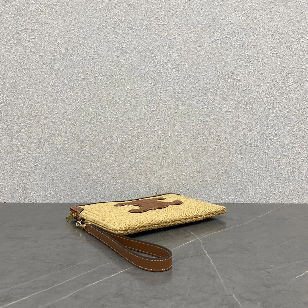 金色 牛仔 牛皮 上线 手包 Ce 手拿包 简约风单品 精致手拿款