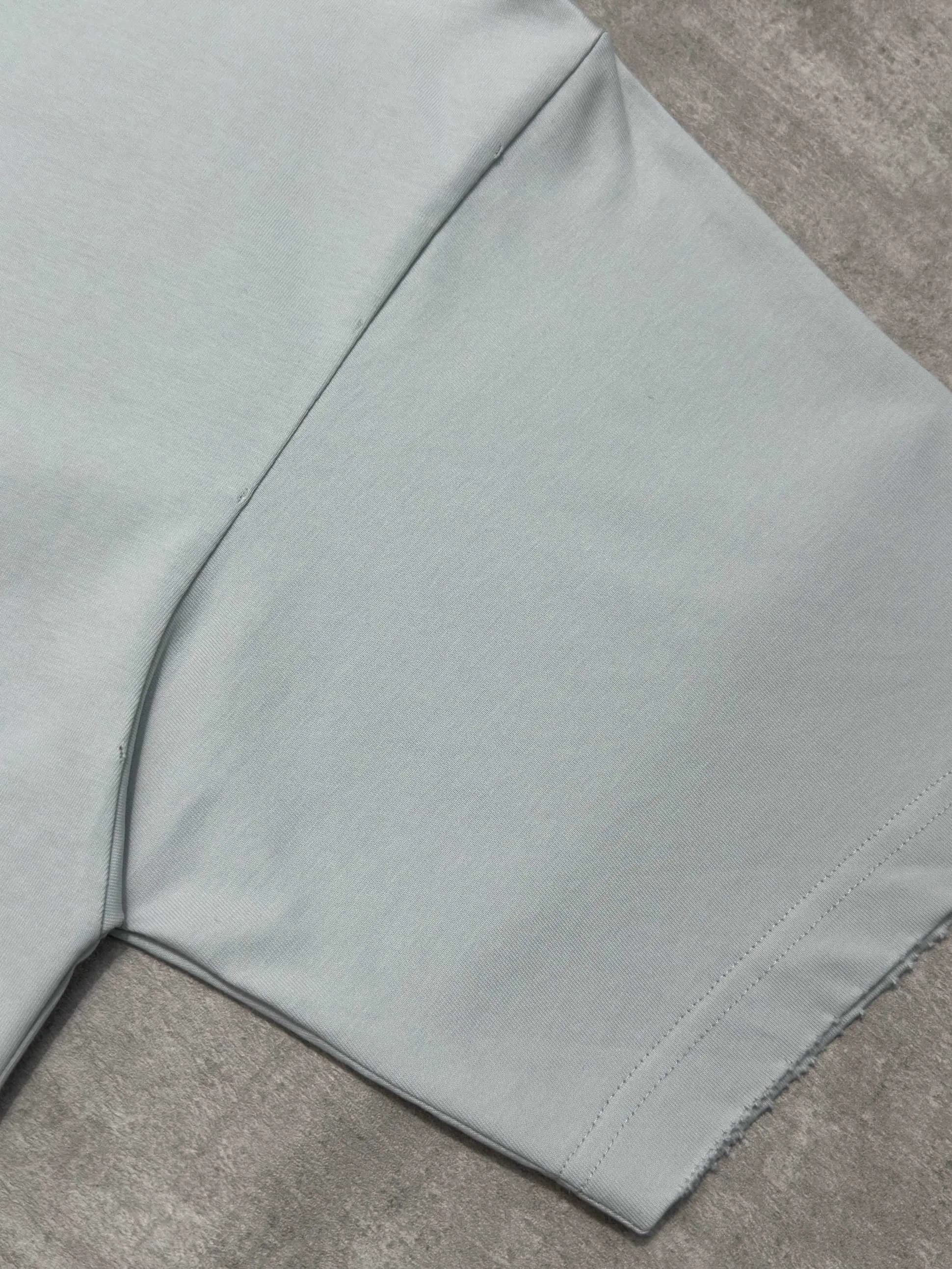Balenciaga 灰色 字母 印花 短袖T恤 街头休闲款