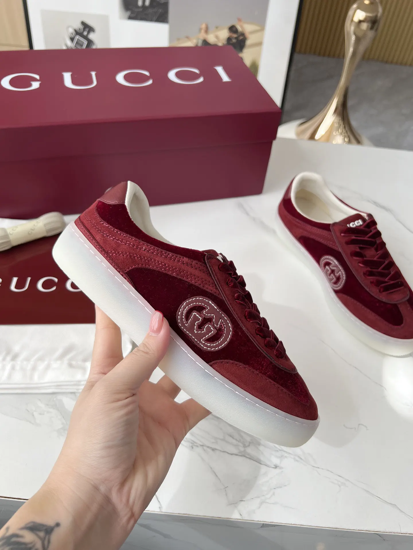 Gucci Logo休闲运动鞋