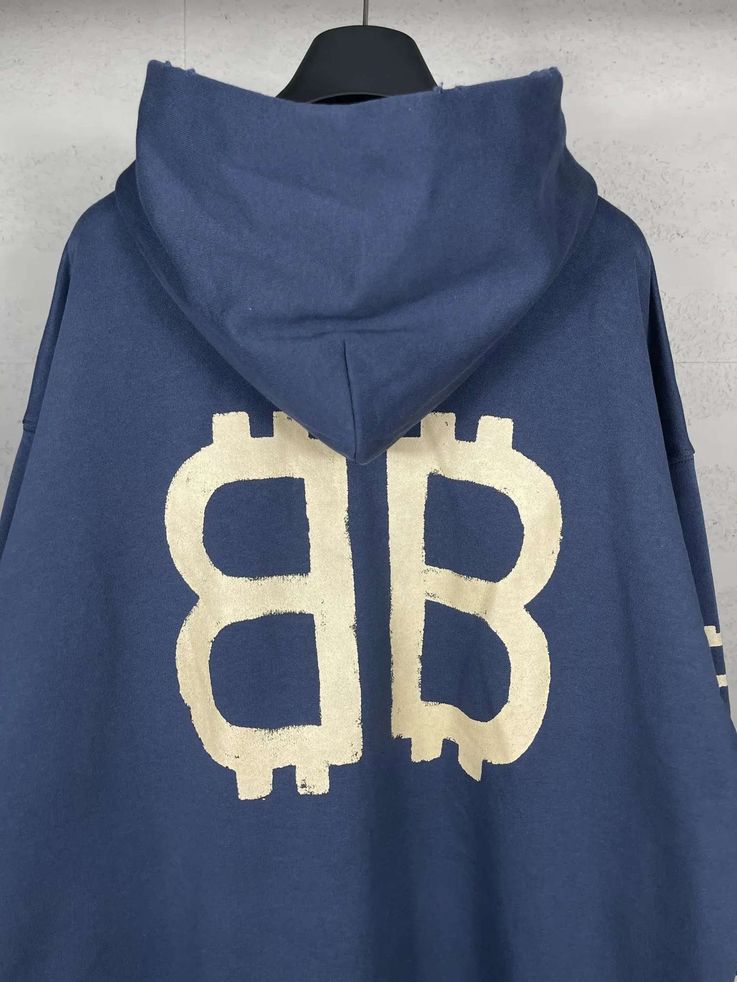 Balenciaga Logo 卫衣 深蓝色
