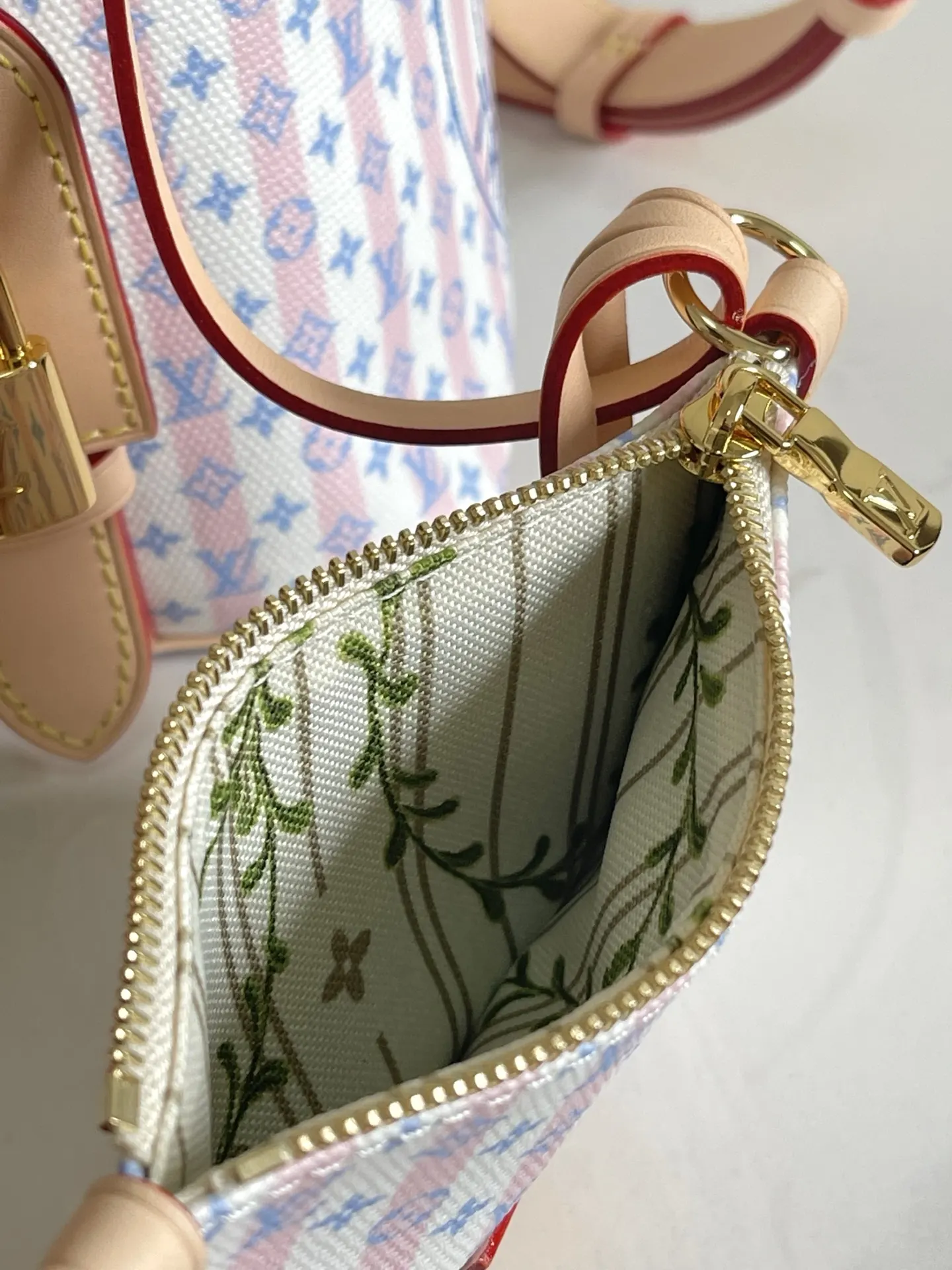 LV 粉色 帆布 鏈條包 精致鏈條款