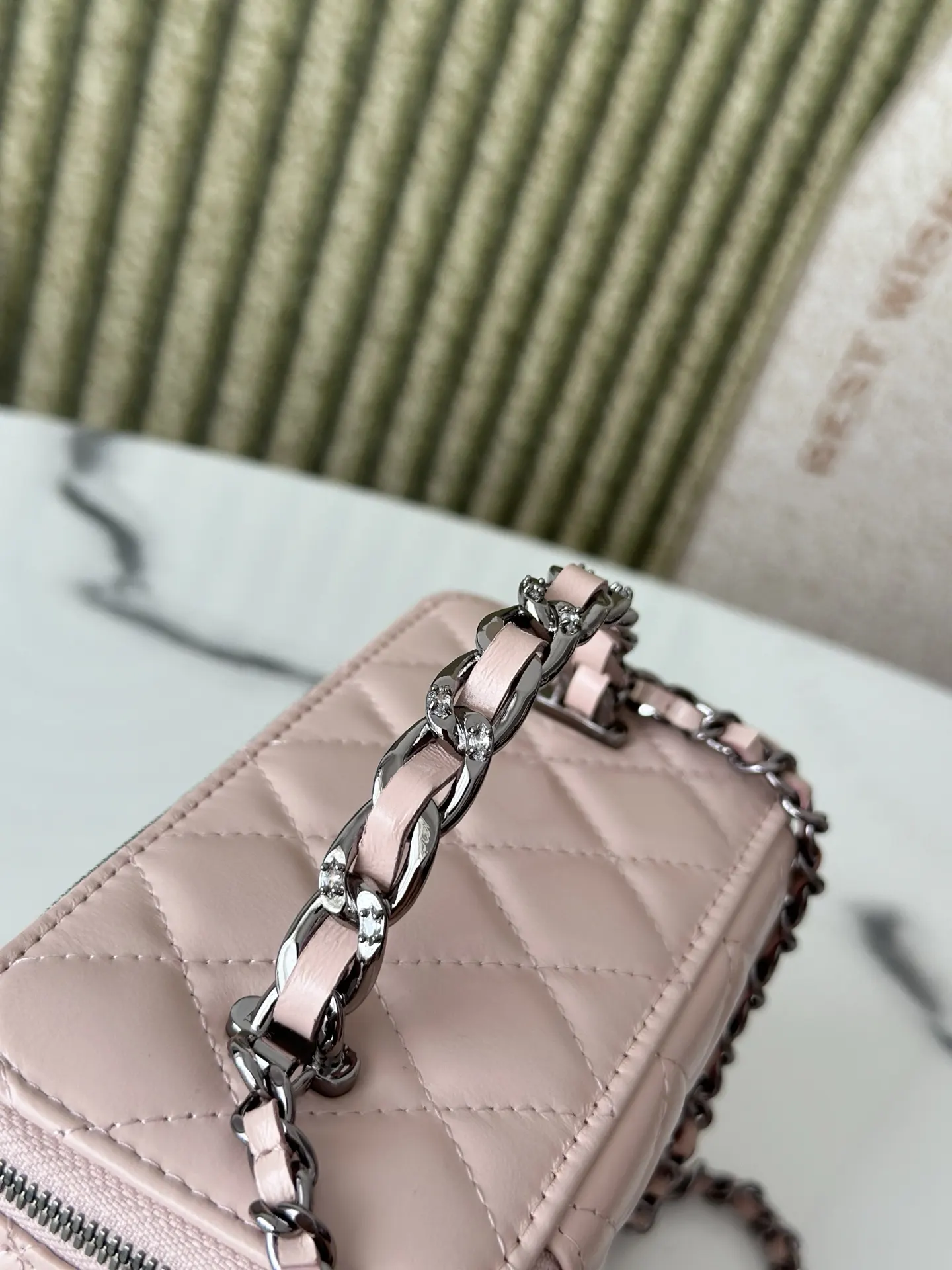 Pink Organizer Pouch Travel Leather