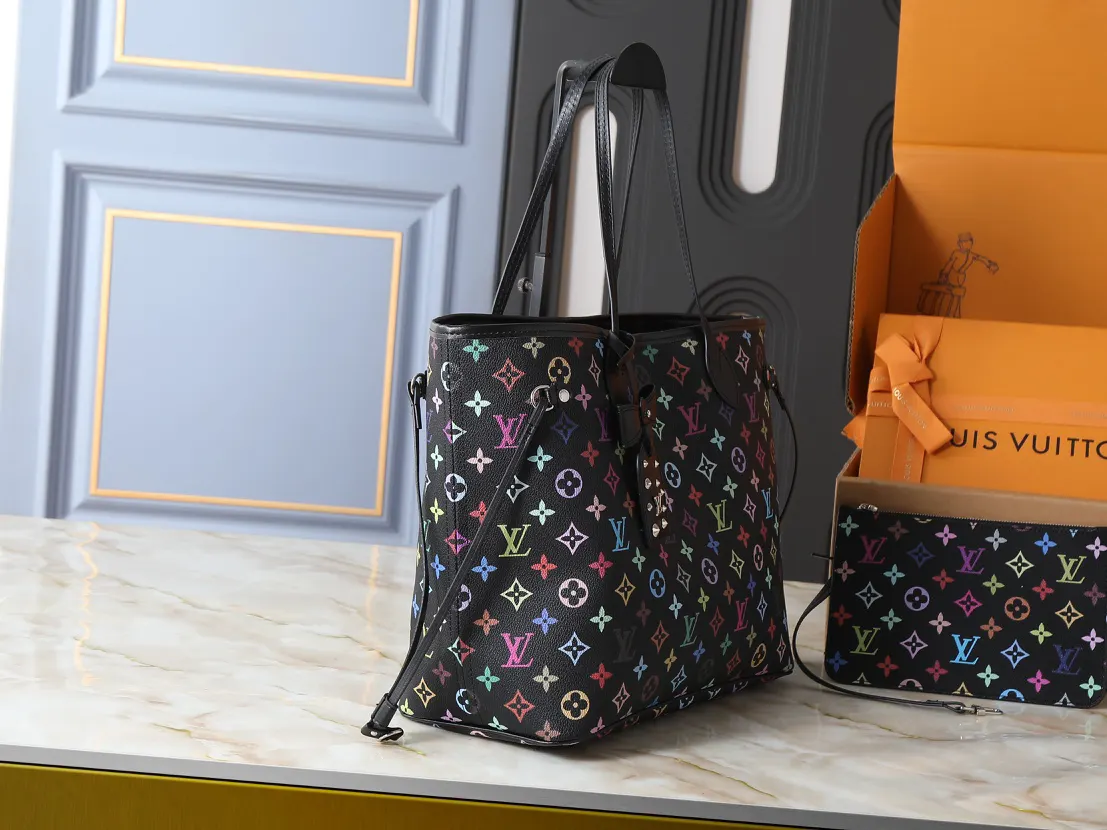 LV Neverfull 牛皮 收納包 旅行收納款