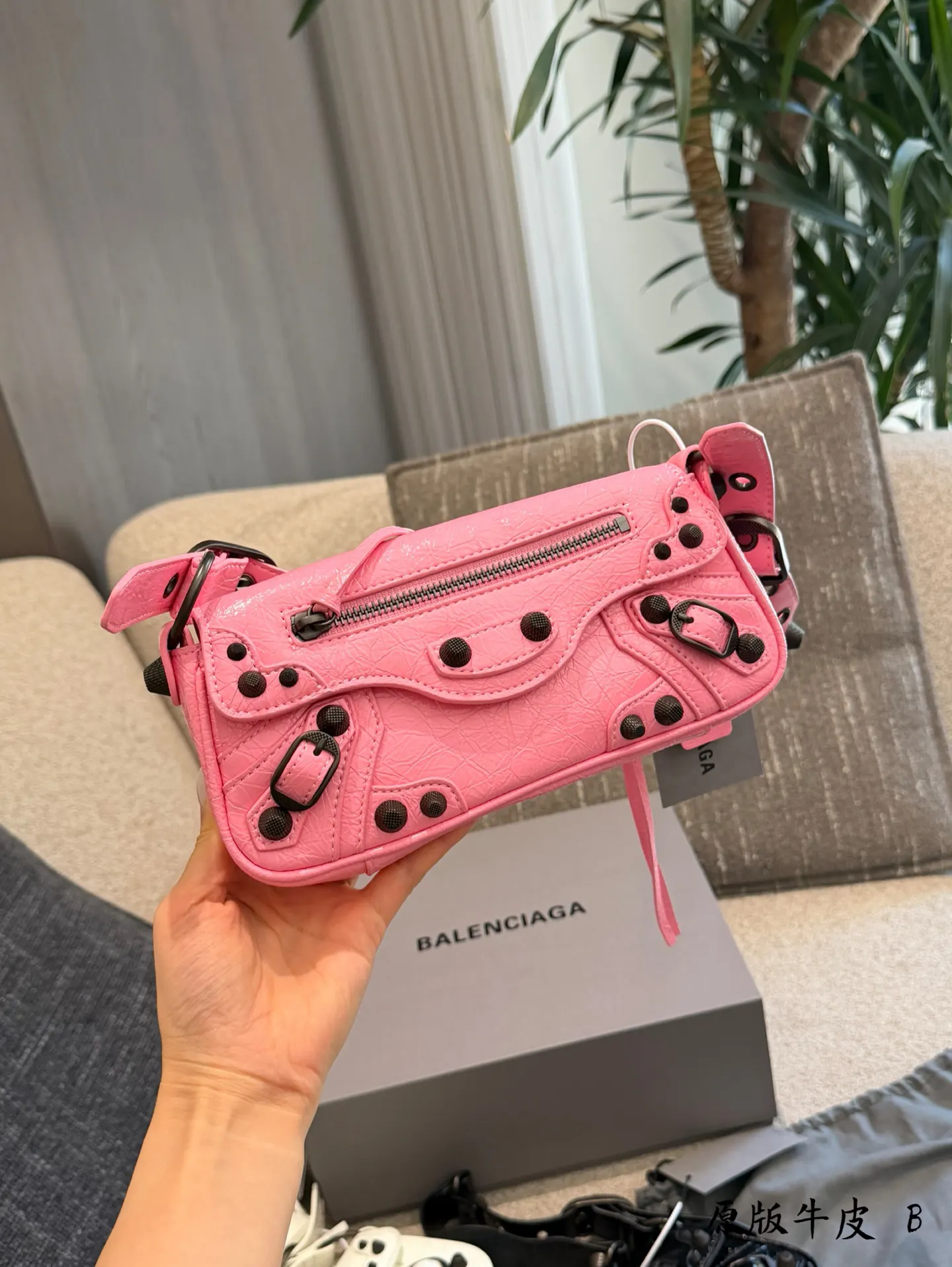 Balenciaga 黑色 皮革 收纳包 旅行收纳款