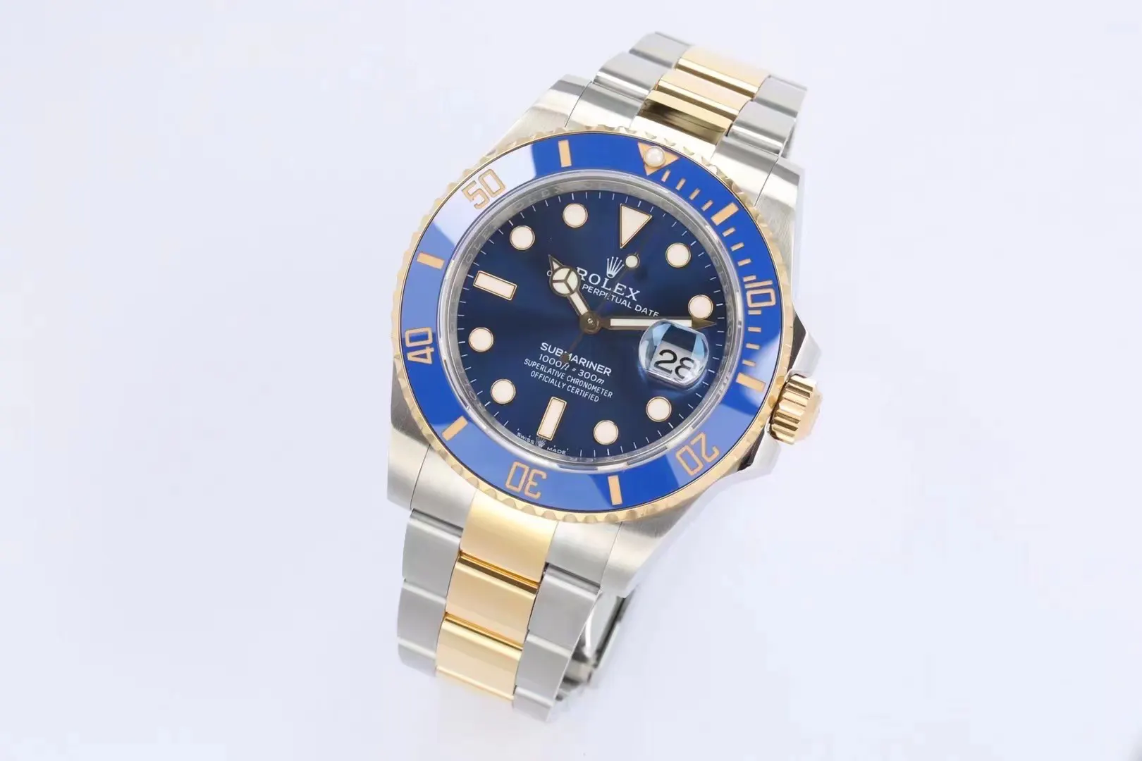 Rolex 蓝色 金色 ⃣ 与 一致厚度 表径 手表 经典腕表款
