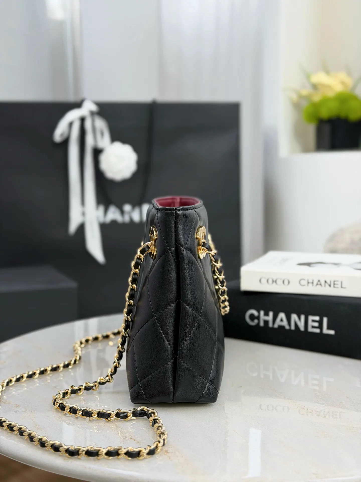 Chanel 羊皮托特购物包 手提单肩 托特包