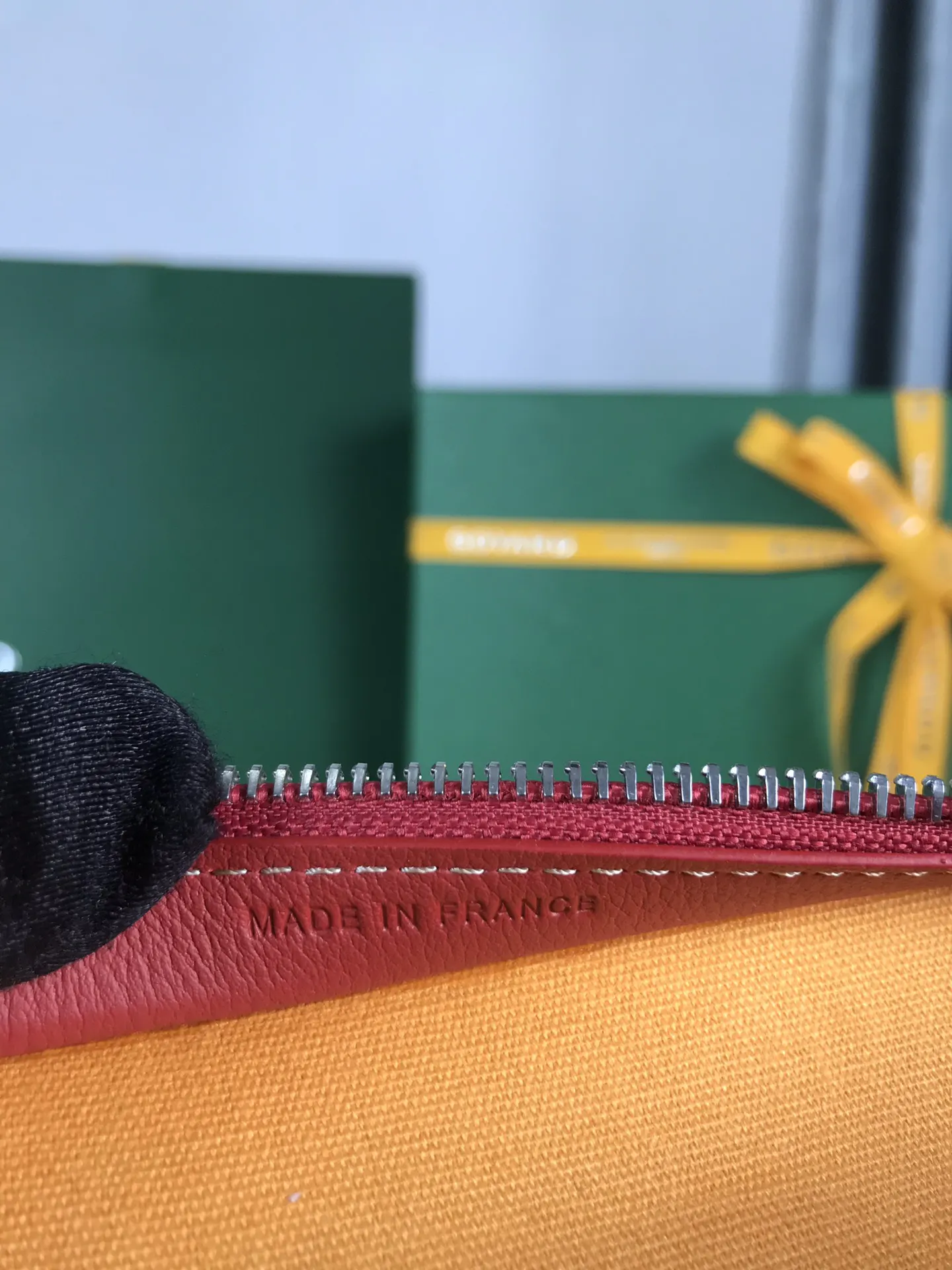 Goyard 黃色 牛皮 手拿包 精致手拿款