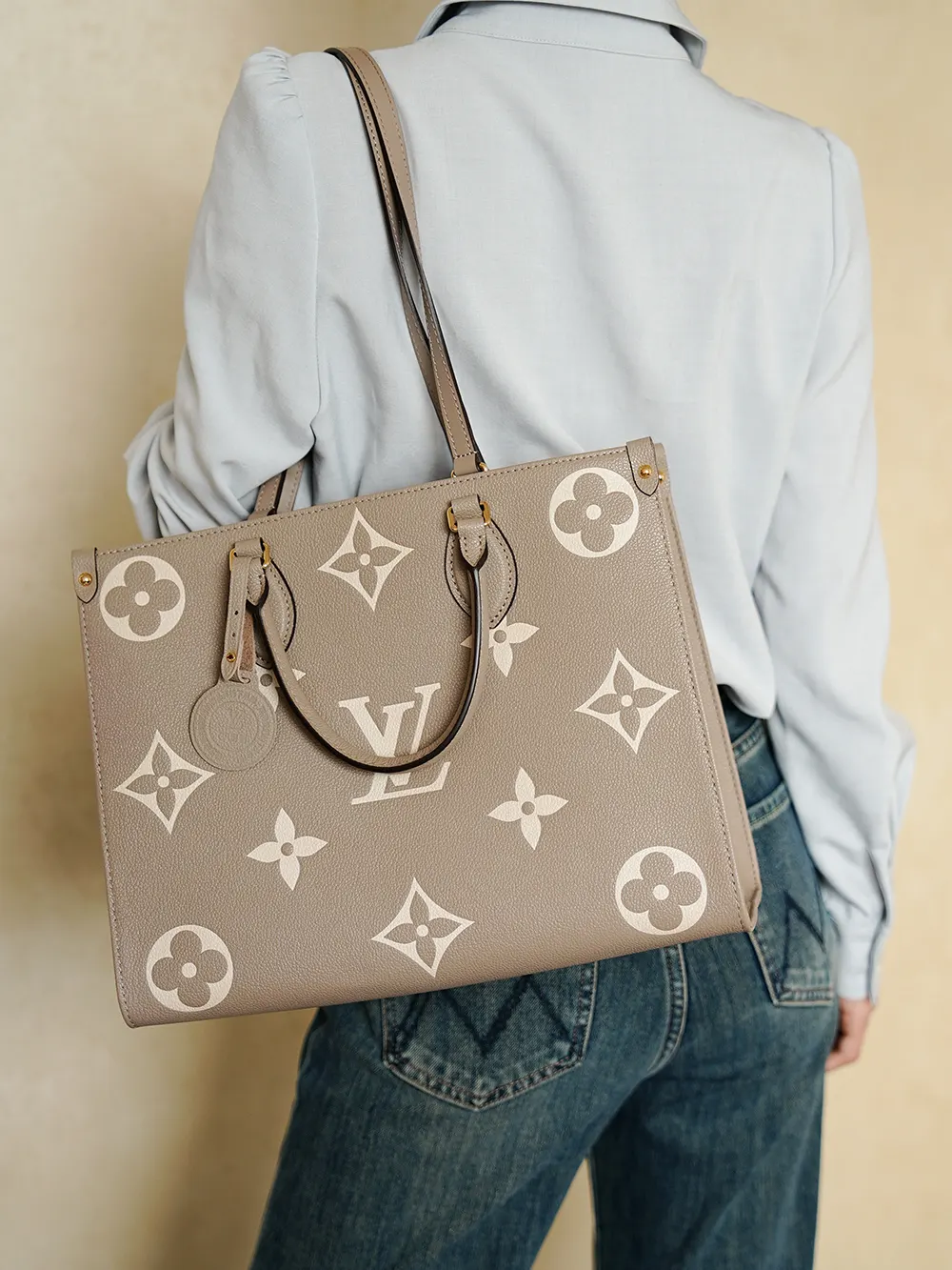 Gray Top Handle Bag Commuter