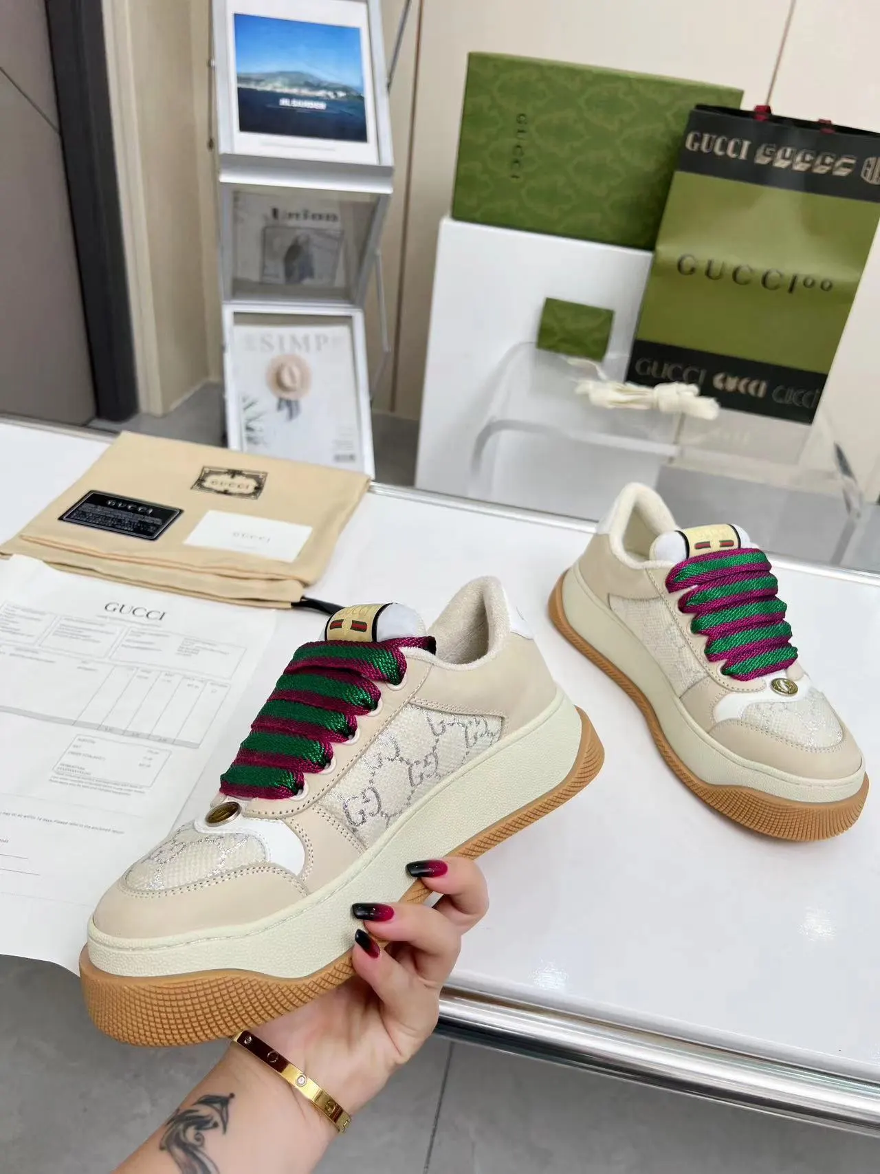 Gucci Logo休闲运动鞋