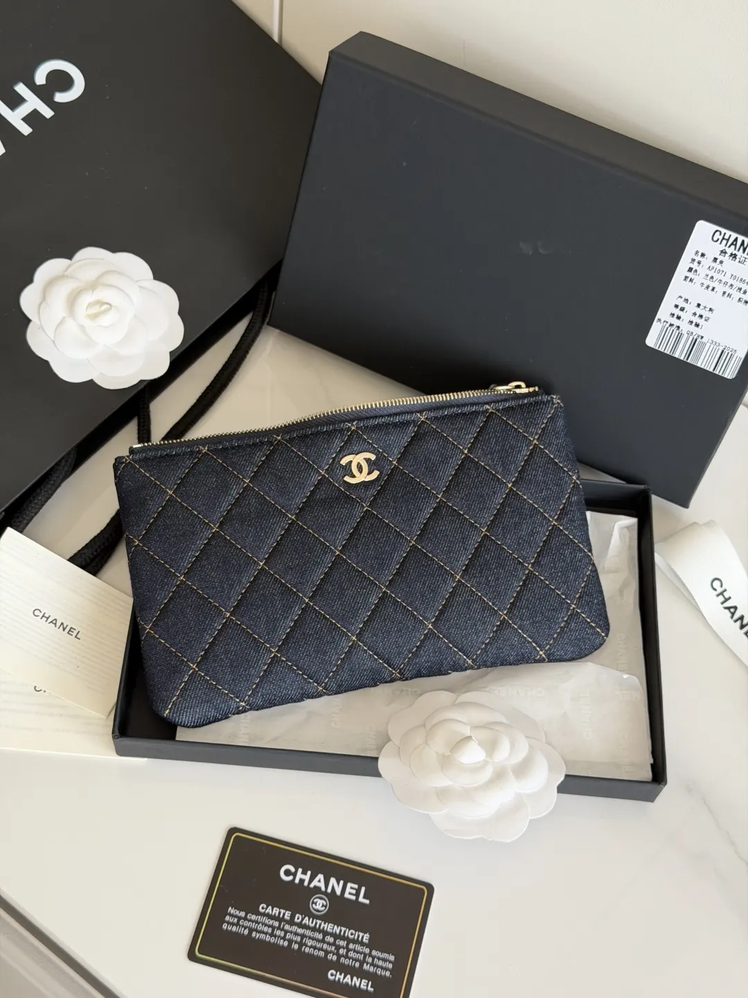 CHANEL 牛仔 手拿包 精致手拿款