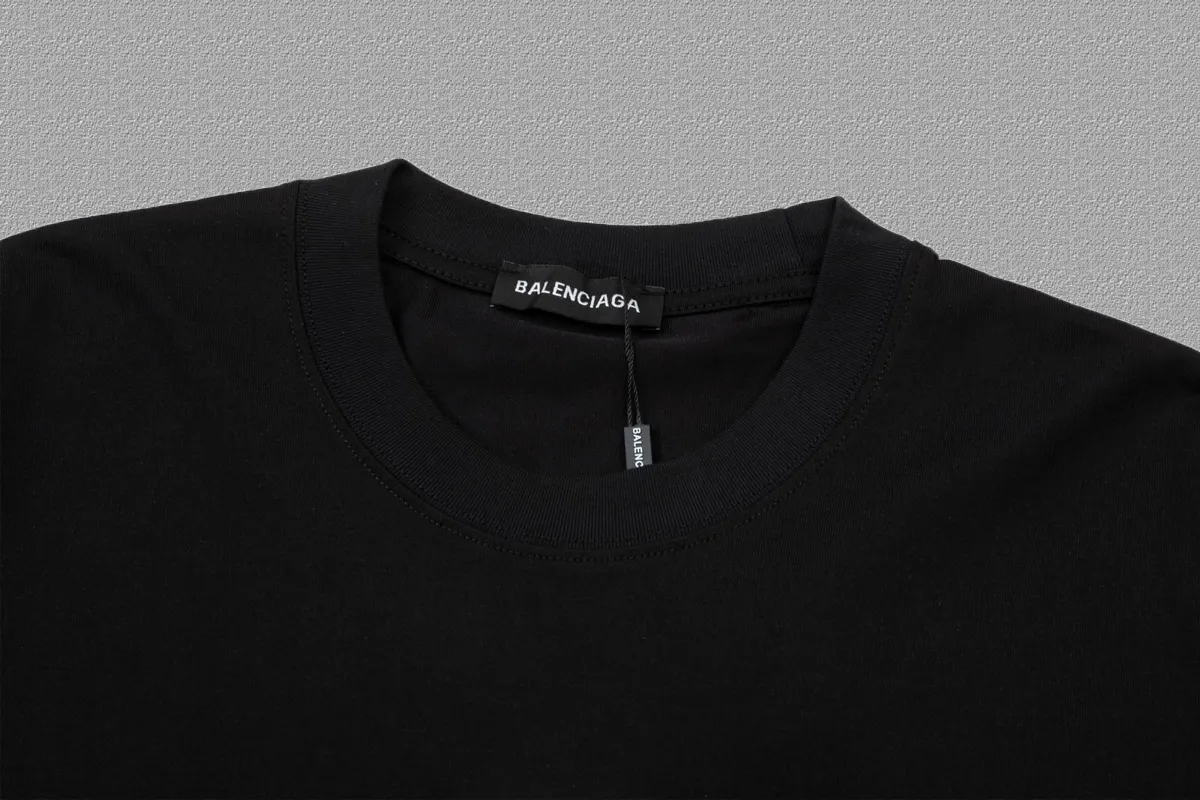 Balenciaga 黑色 Logo 短袖T恤
