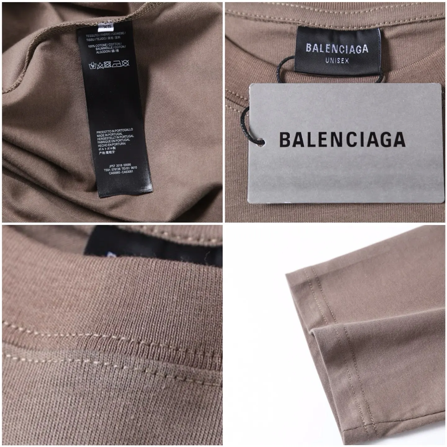 Balenciaga Blcg Black Cotton Short Sleeve T-Shirt Street