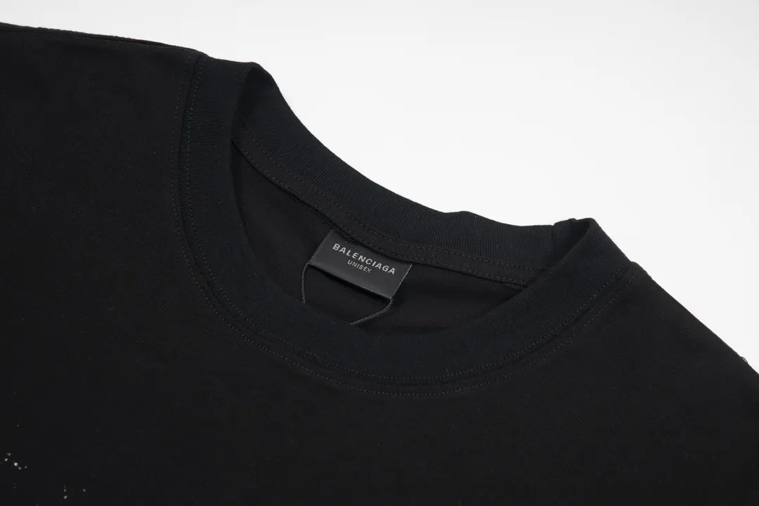 Balenciaga 黑色 短袖T恤 宽松休闲