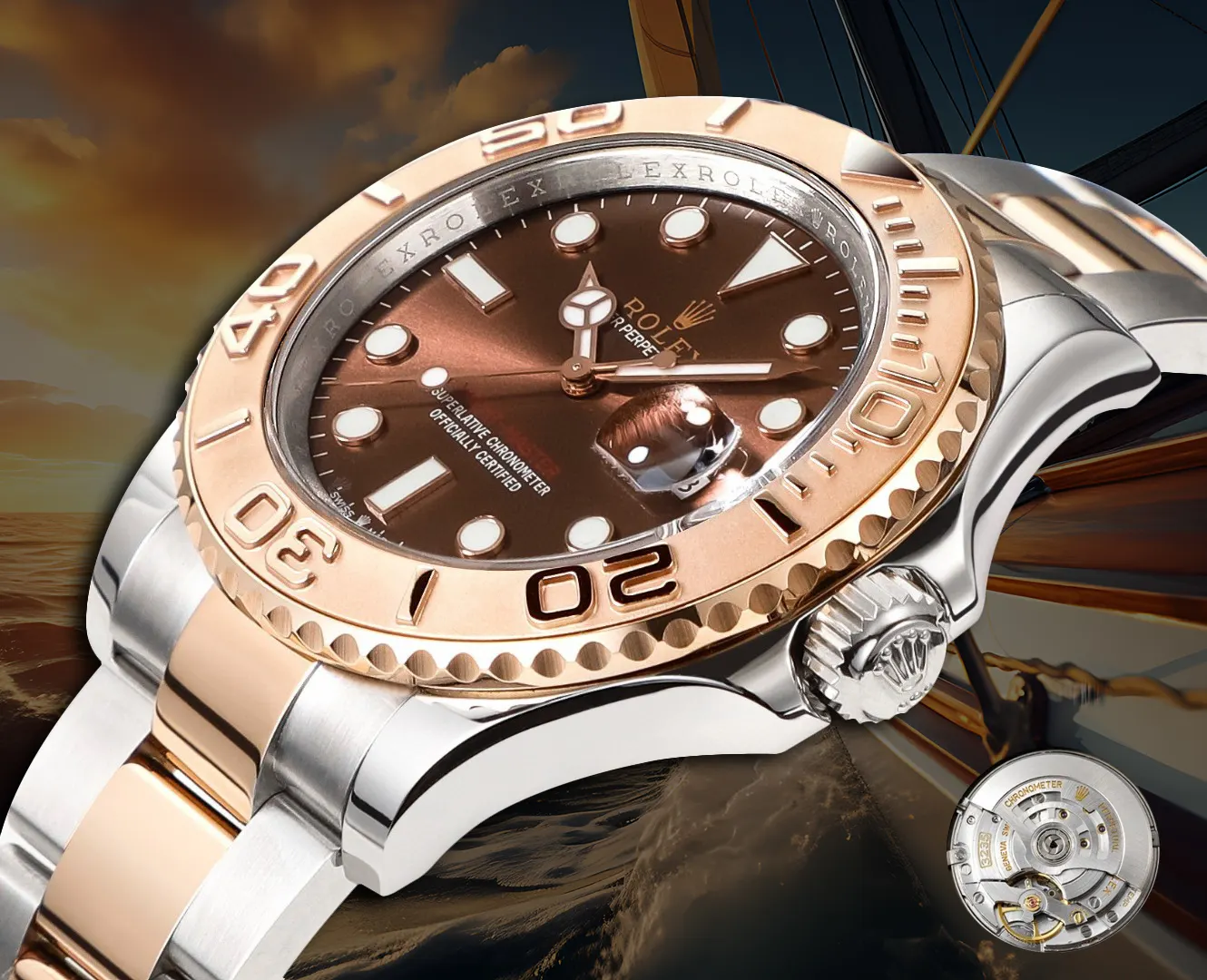 Rolex 藍色 劳力士游艇名仕型 系列 ① 定制 一体机 手錶 經典腕表款