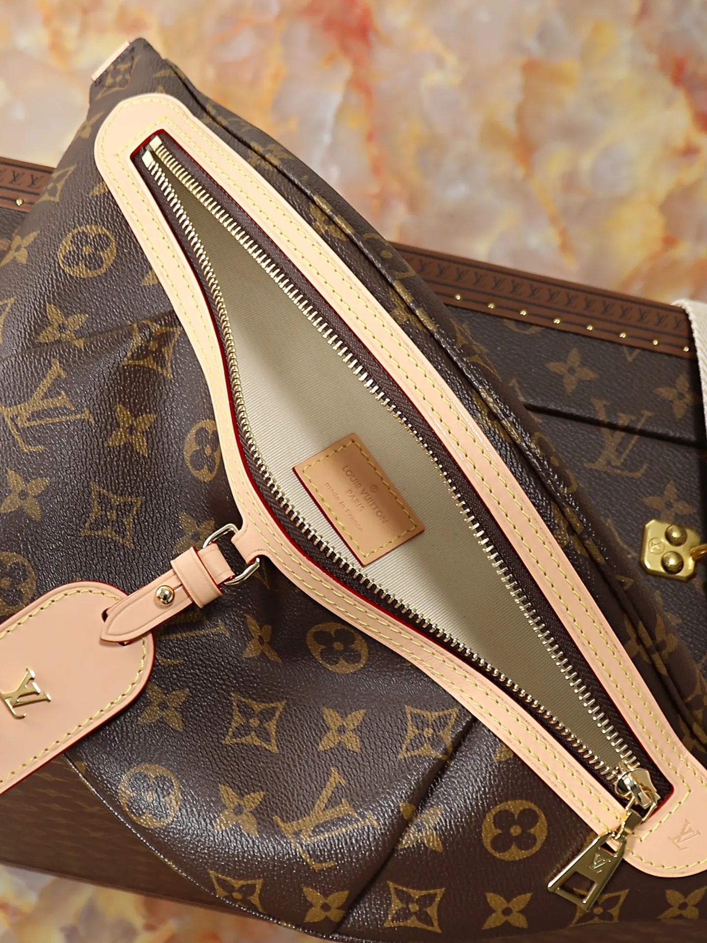 Monogram Belt Bag Casual Leather