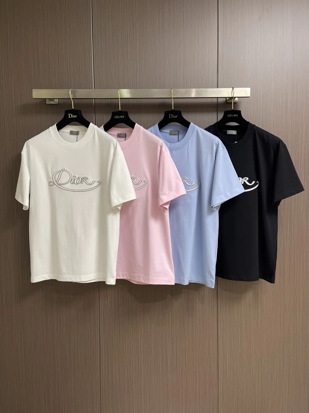 Dior 白色短袖T恤 简约休閒