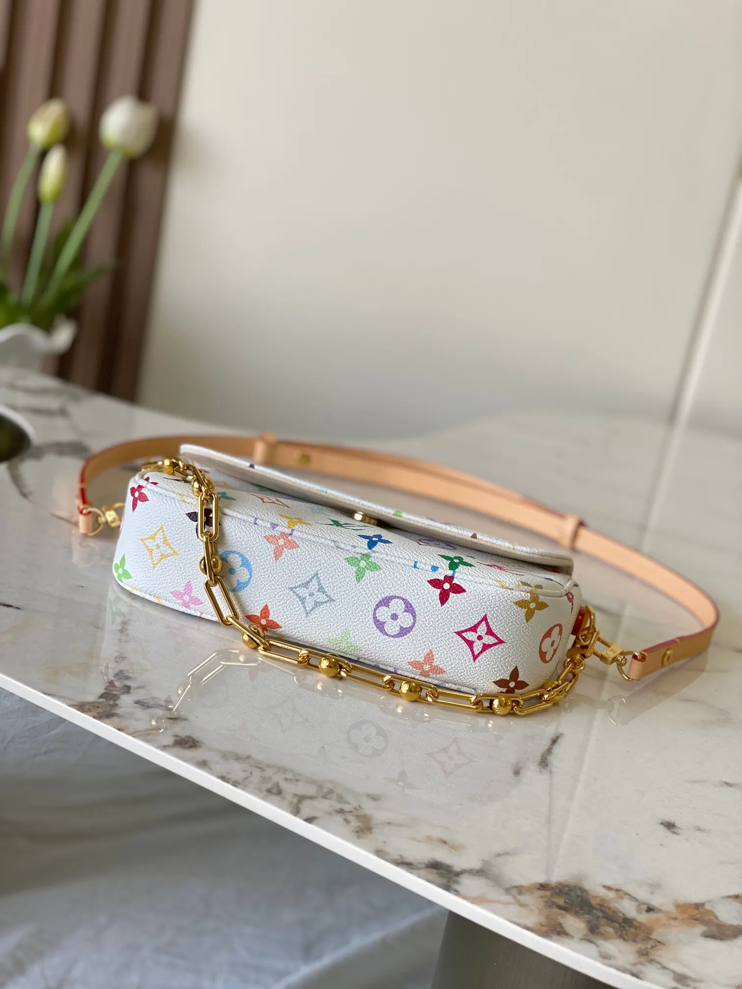 LV 帆布 加强版 半钢五金 Wallet On 链条包 精致链条款