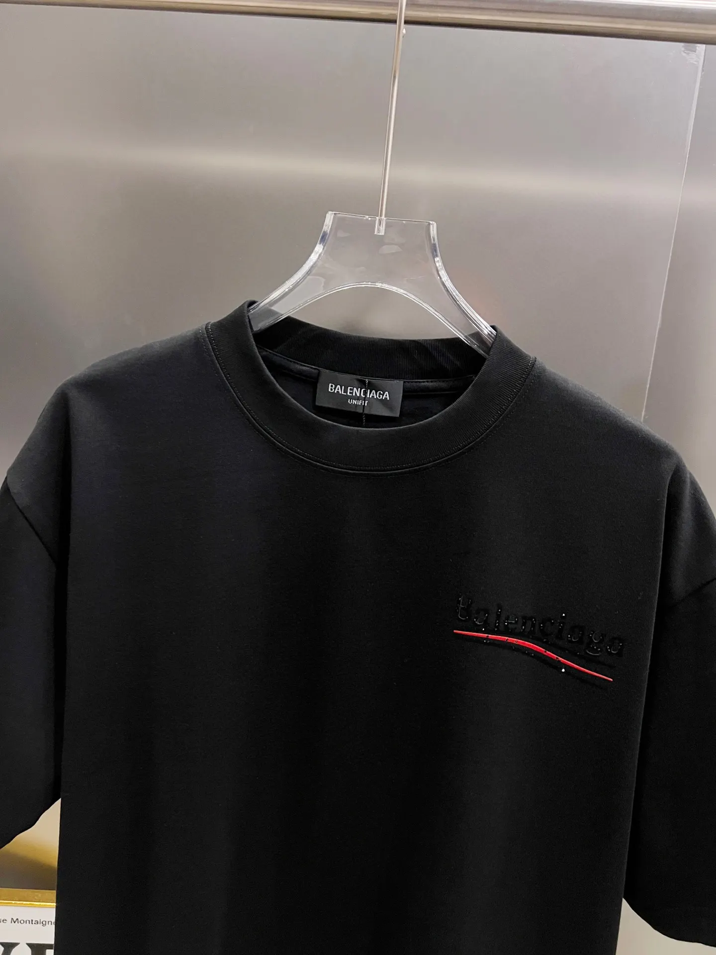 Balenciaga Black Logo Short Sleeve T-Shirt Loose Casual