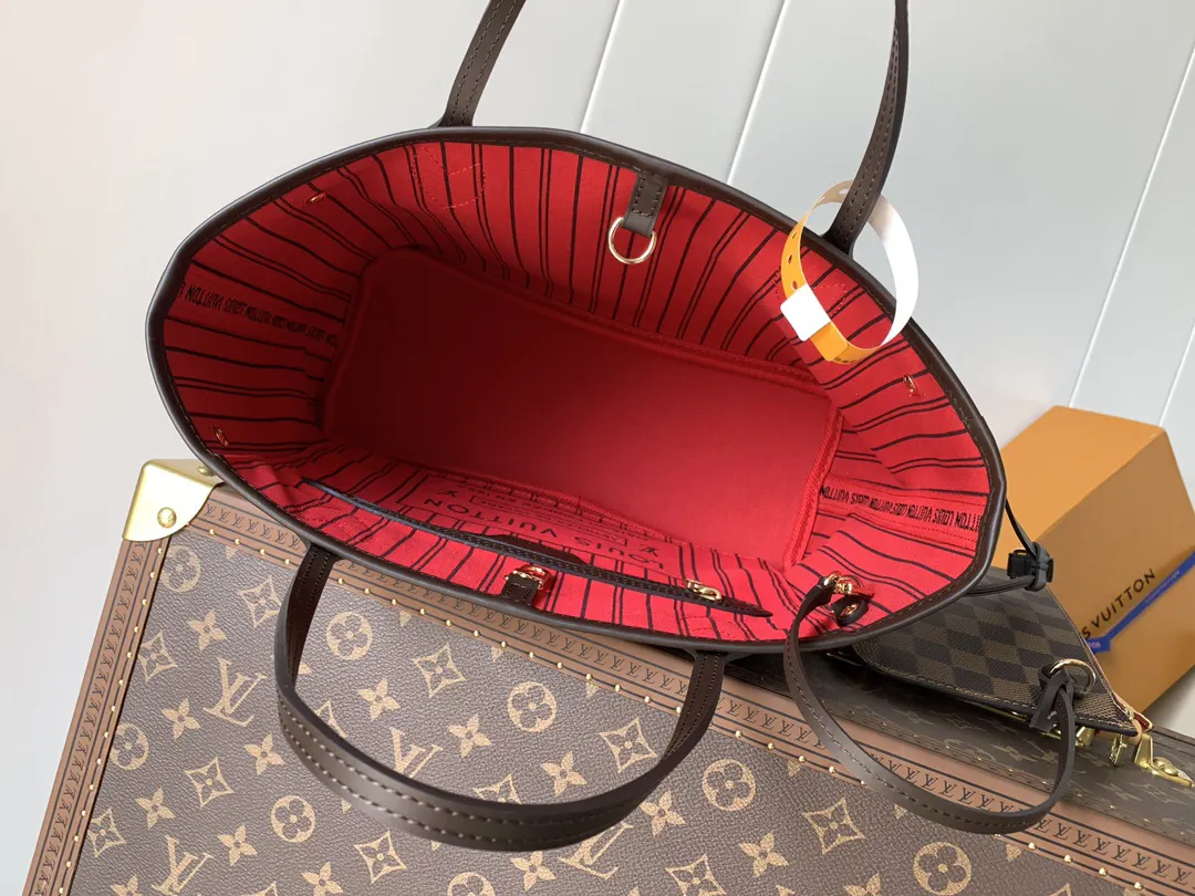 LV Neverfull 金色 牛皮 手拿包 精致手拿款