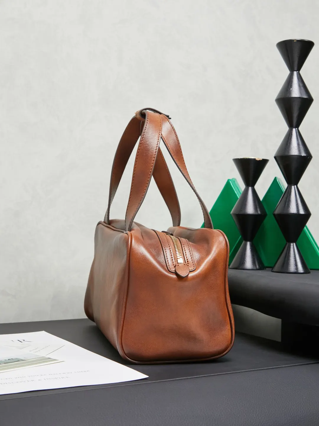 Hobo Shoulder Bag Vintage Leather