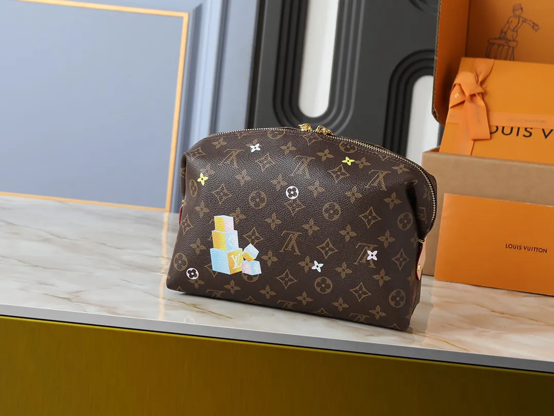 Louis Vuitton Cosmetic Pouch Leather