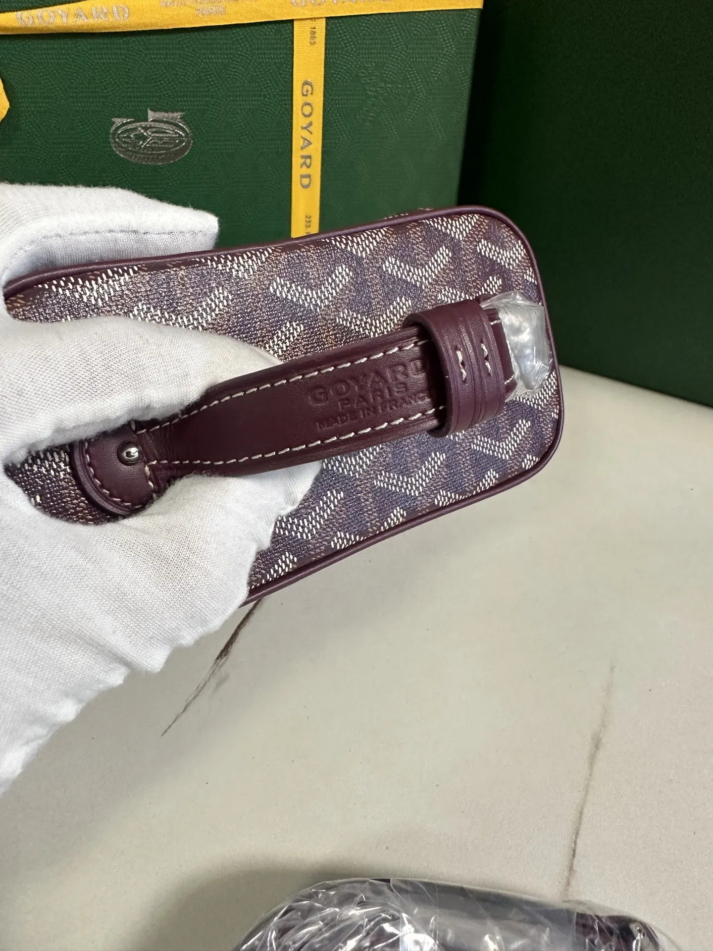 Goyard 黃色 小牛皮 化妝包 便携收納款