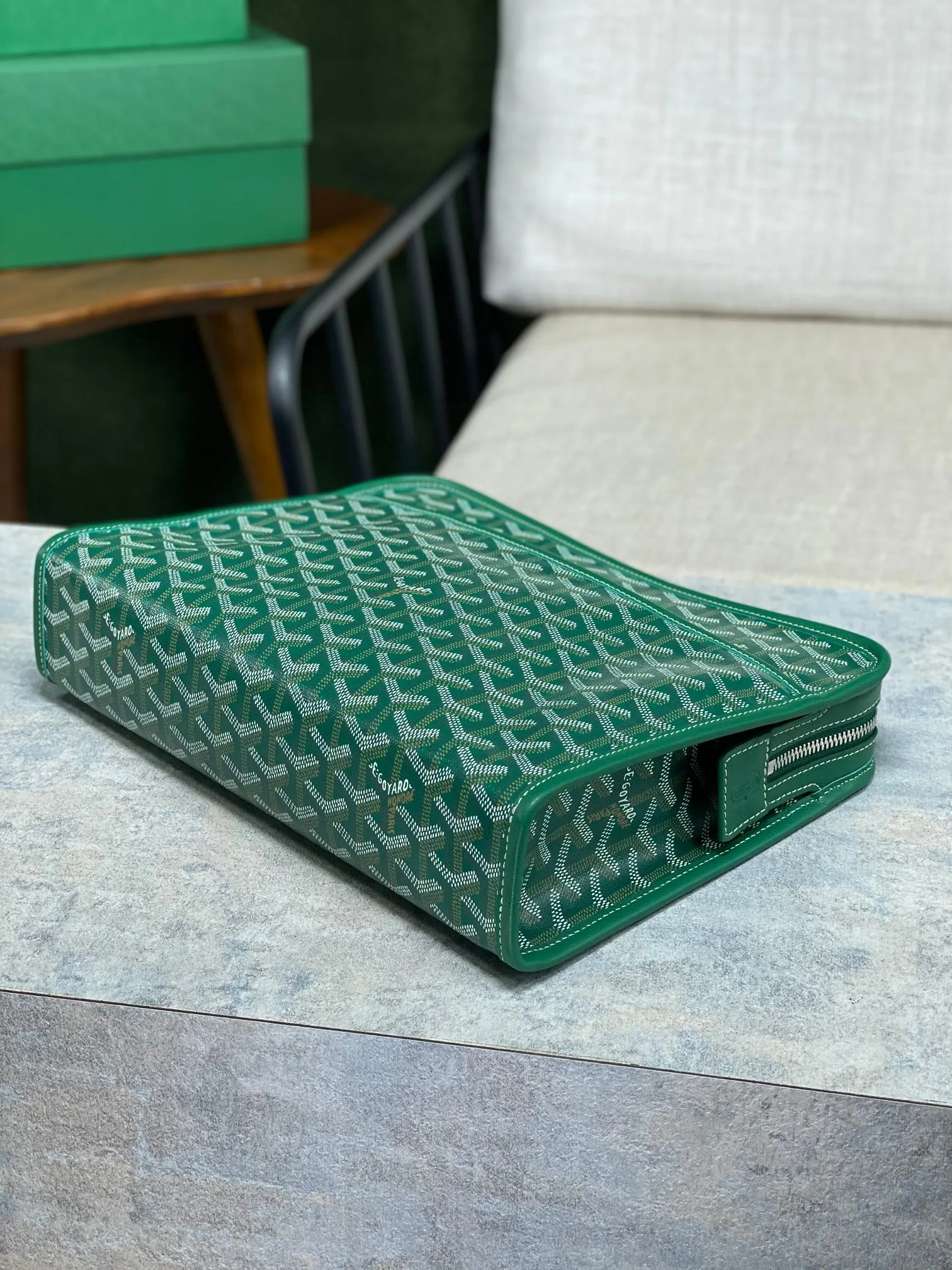 Goyard 黄色 牛皮 化妝包 精選款(數字14) Goyard 黄色 牛皮 化妝包 精選款(數字14)