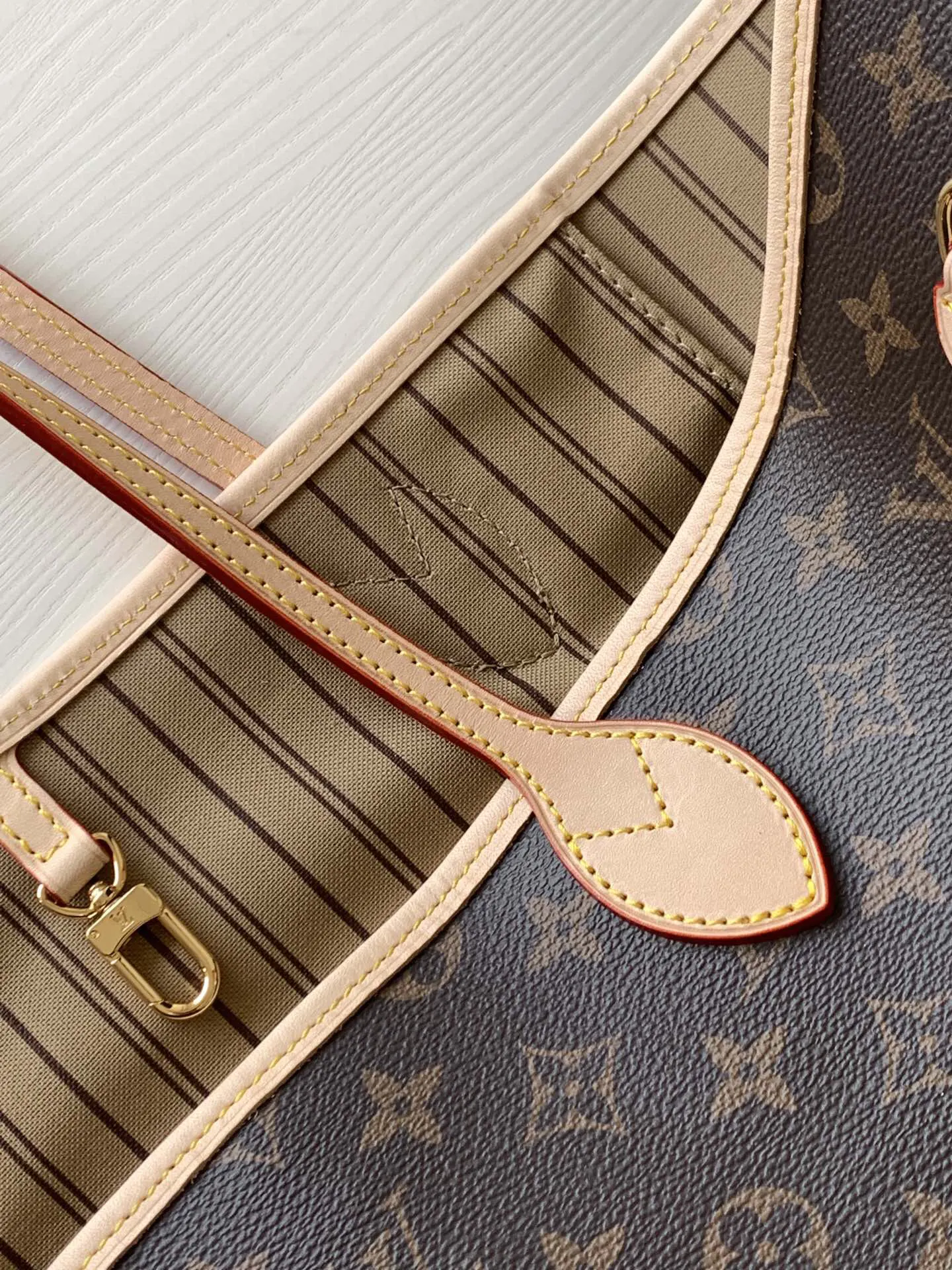 LV Neverfull 帆布 手拿包 精致手拿款