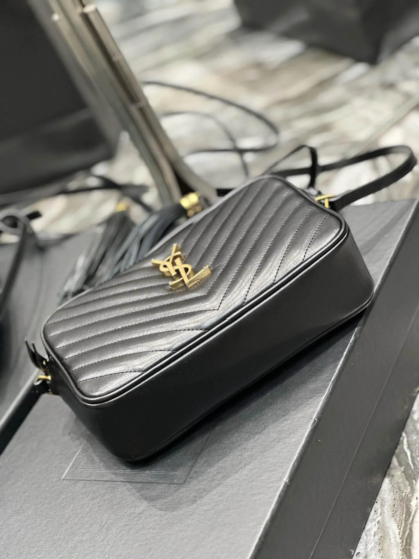 Black Crossbody Bag Lightweight Leather