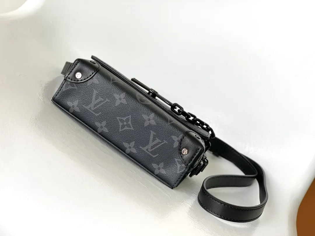 LV 黑色压纹链条小方包 休闲斜挎款｜ORBUYBAG 岚奢包高端时尚精品