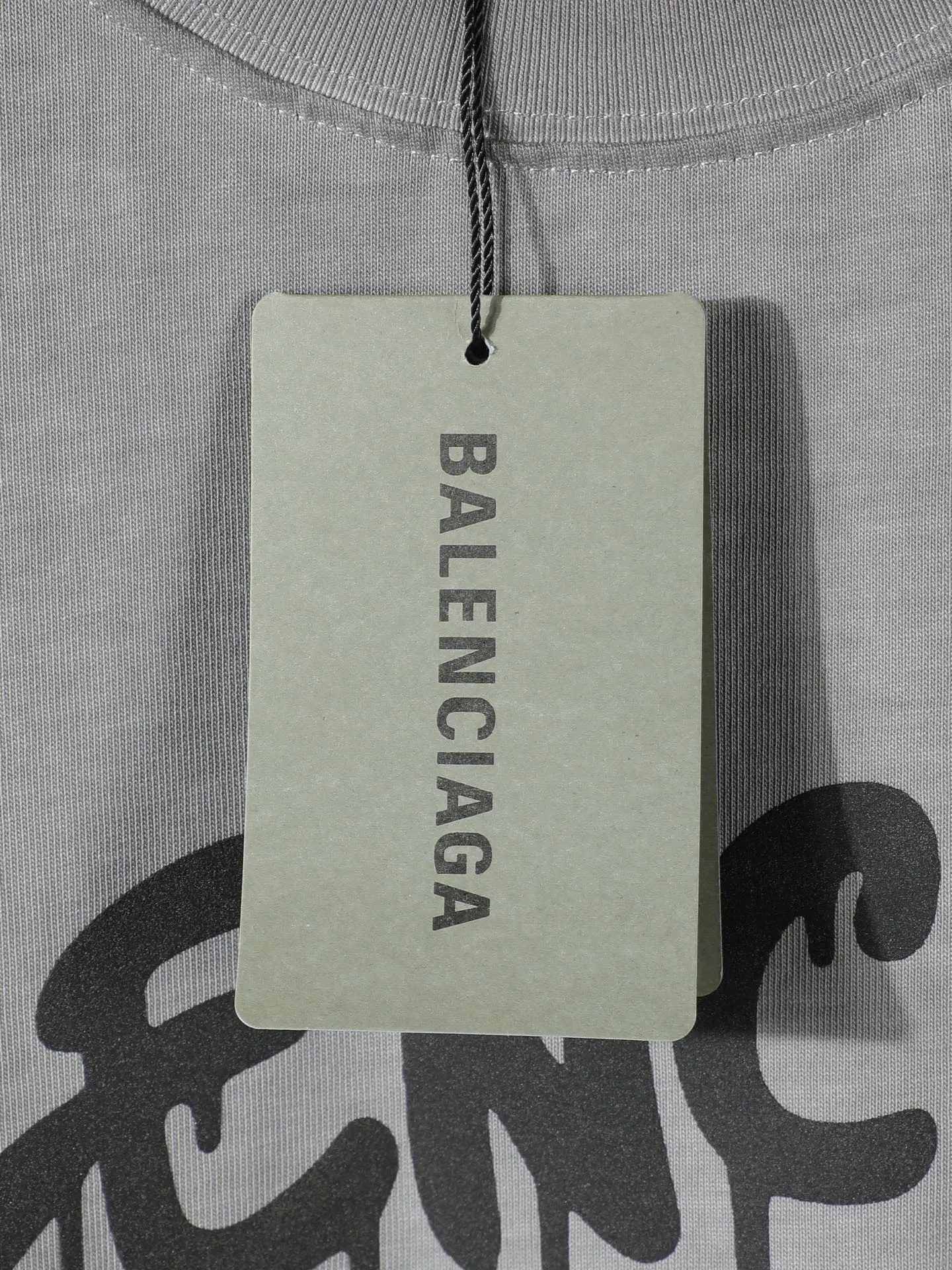 Balenciaga 26Ss Logo Letter Short Sleeve T-Shirt Street