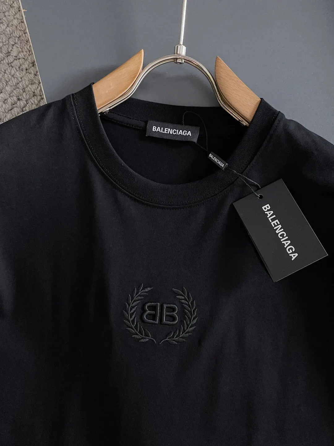 Balenciaga 黑色 純棉 Logo 短袖T恤