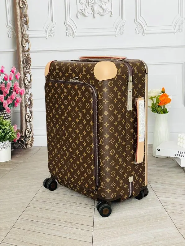 LV 老花 帆布 范冰冰同款 驴牌宽拉杆拉链箱行李箱 HOR 旅行拉杆款 輕便出行款