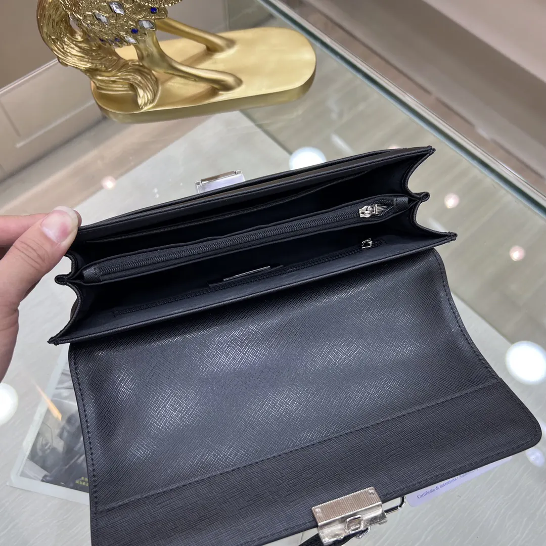 Prada Black Clutch Bag Business Leather Image 9 Prada Black Clutch Bag Business Leather Image 9