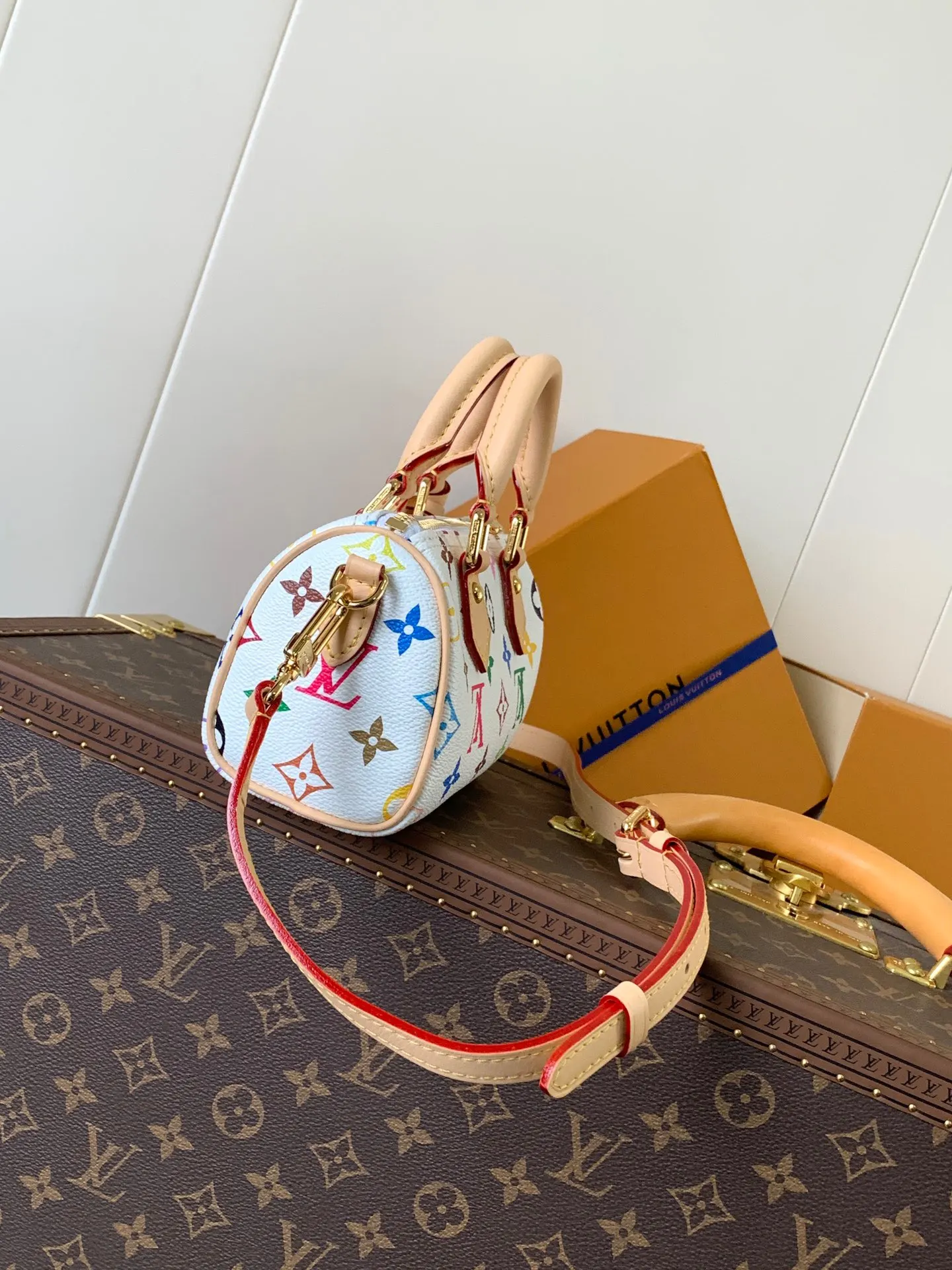 LV Speedy 牛皮 旅行包 大容量旅行款