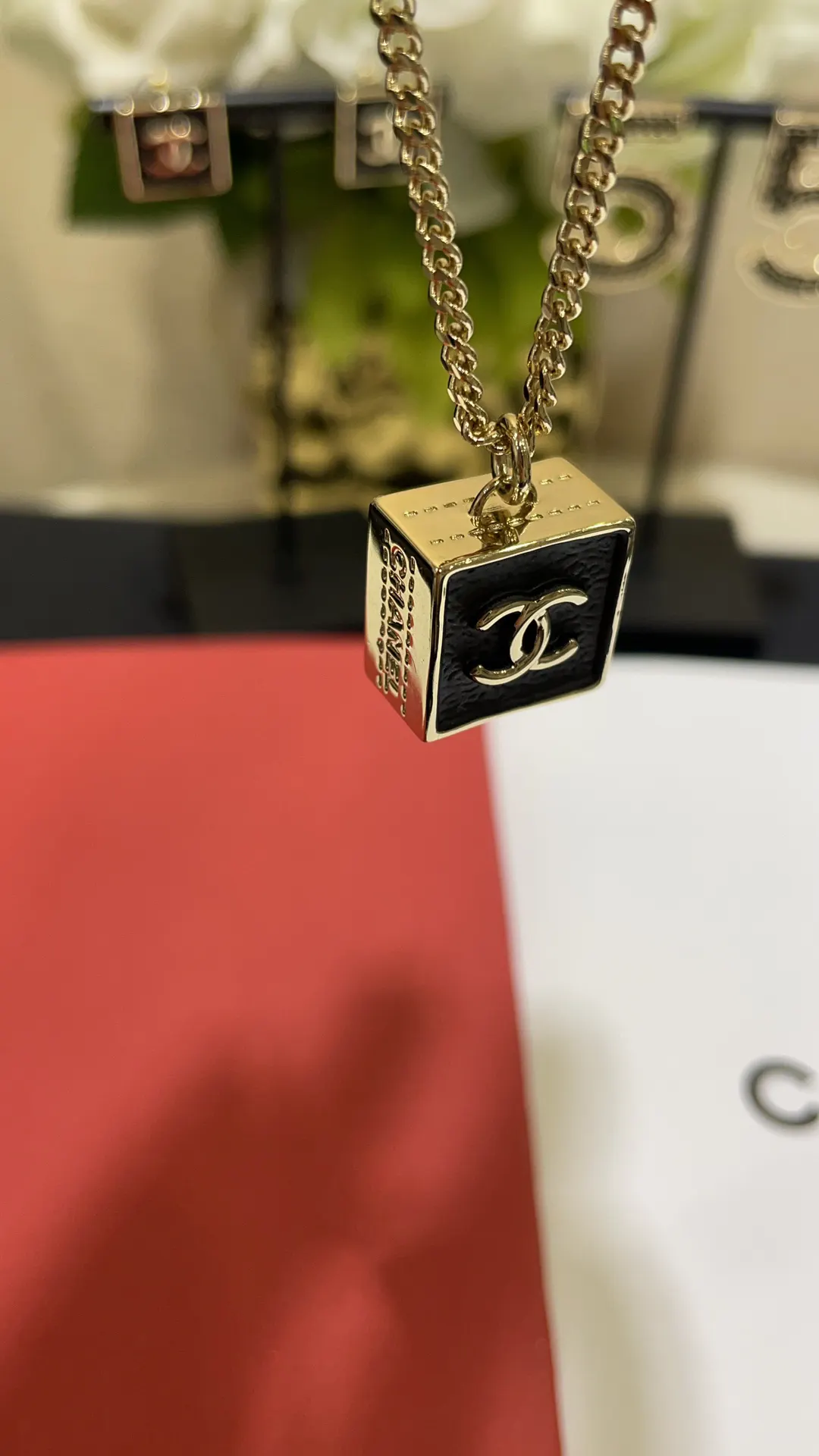 Chanel Black Gold Necklace