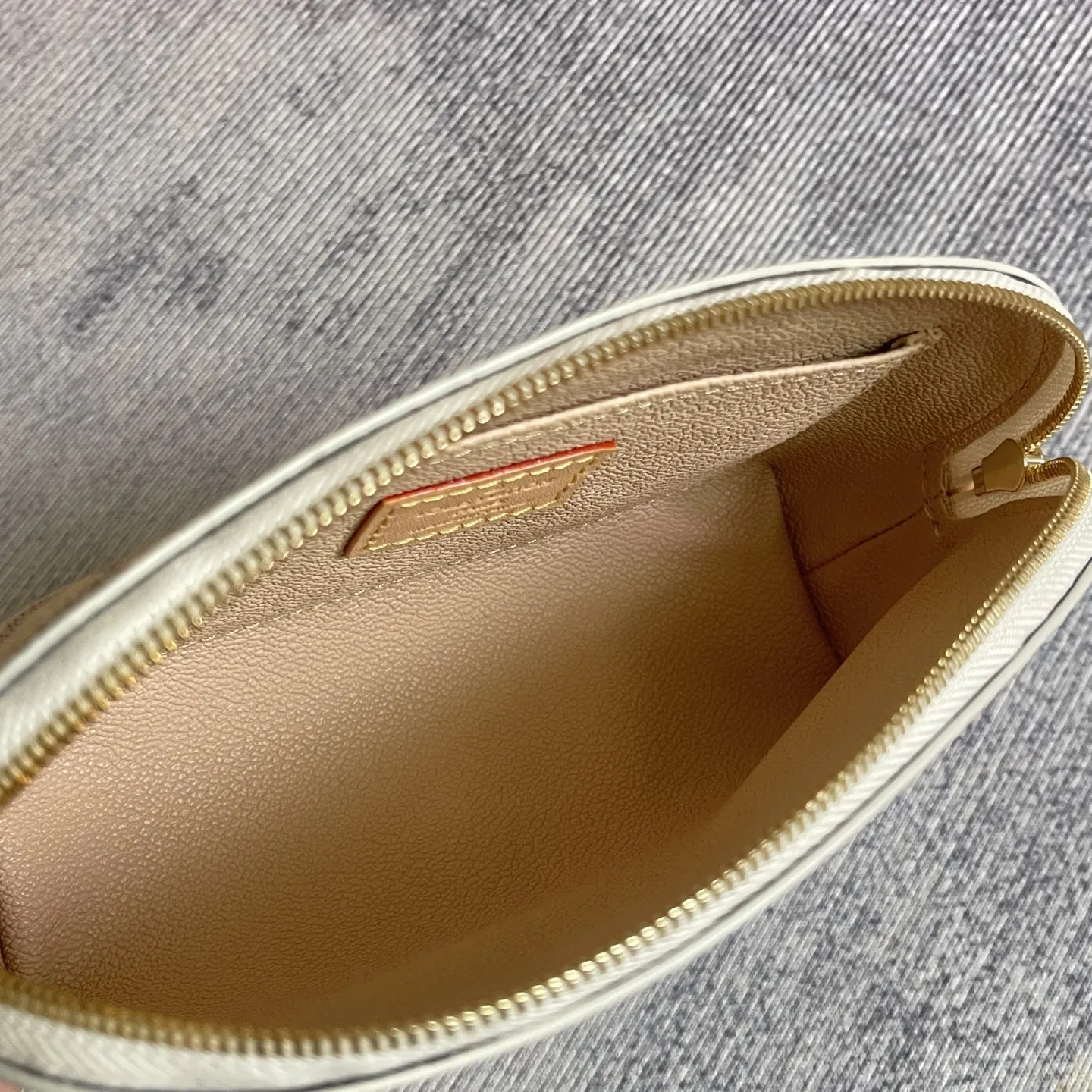 Gold Cosmetic Pouch Canvas Image 9 Gold Cosmetic Pouch Canvas Image 9