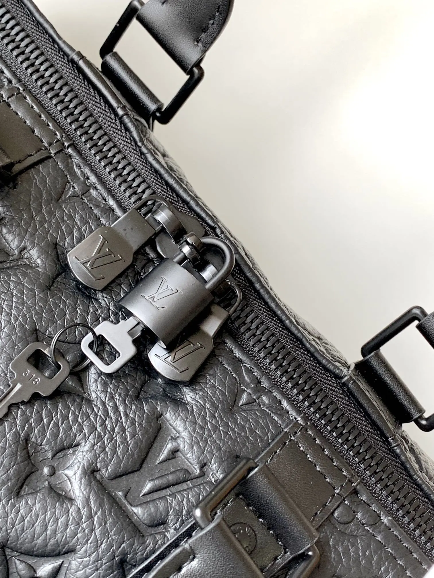 Keepall 黑色 牛皮 旅行包 大容量旅行款