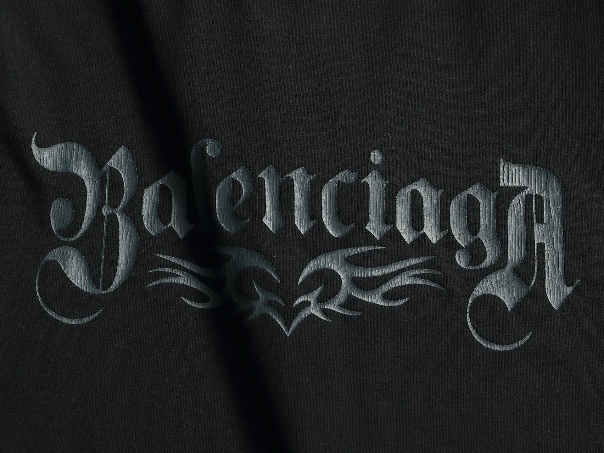 Balenciaga 黑色 Logo 短袖T恤