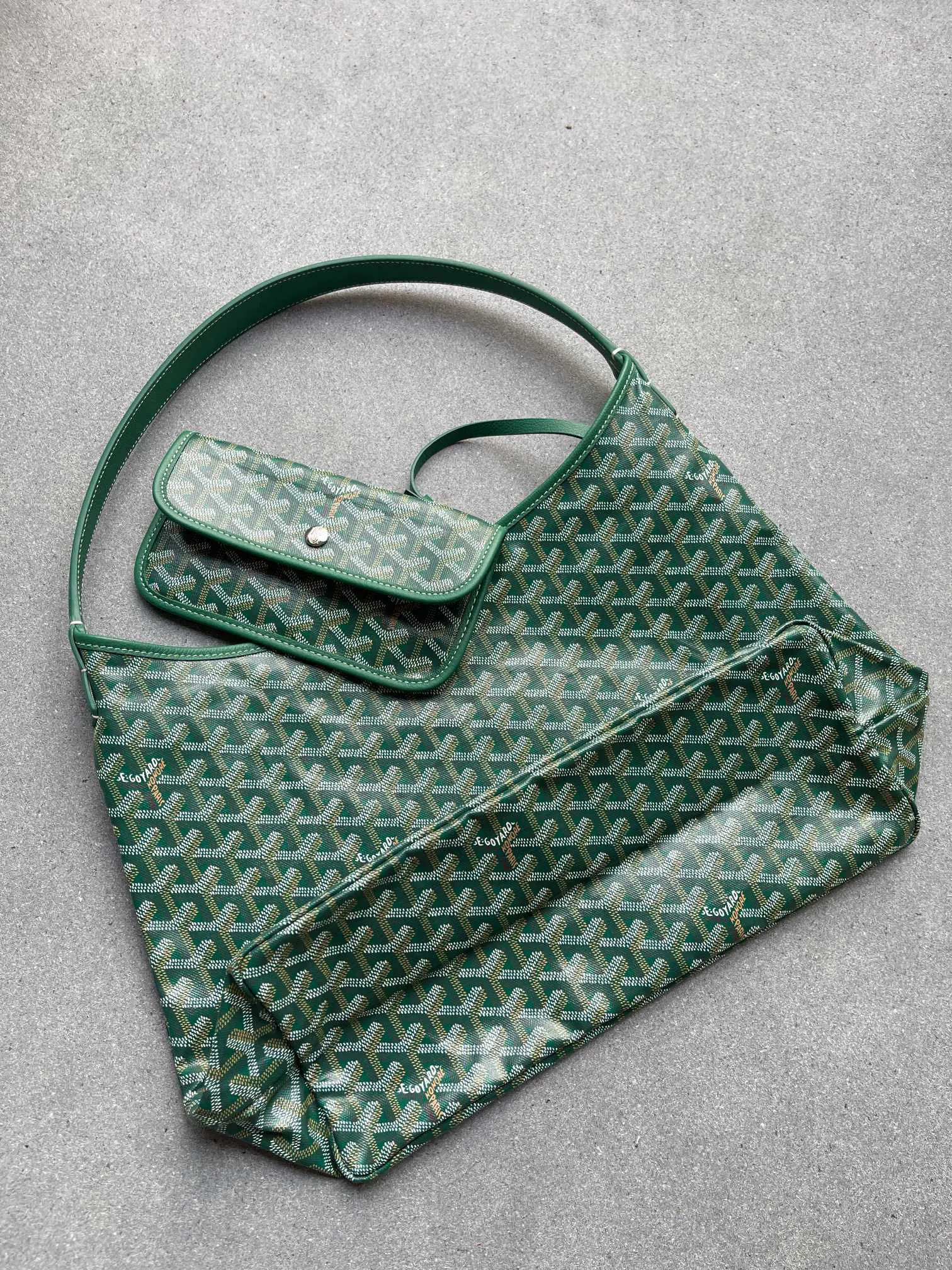 Goyard Hobo 黑色 棕色 小牛皮 腋下包 复古腋下背款