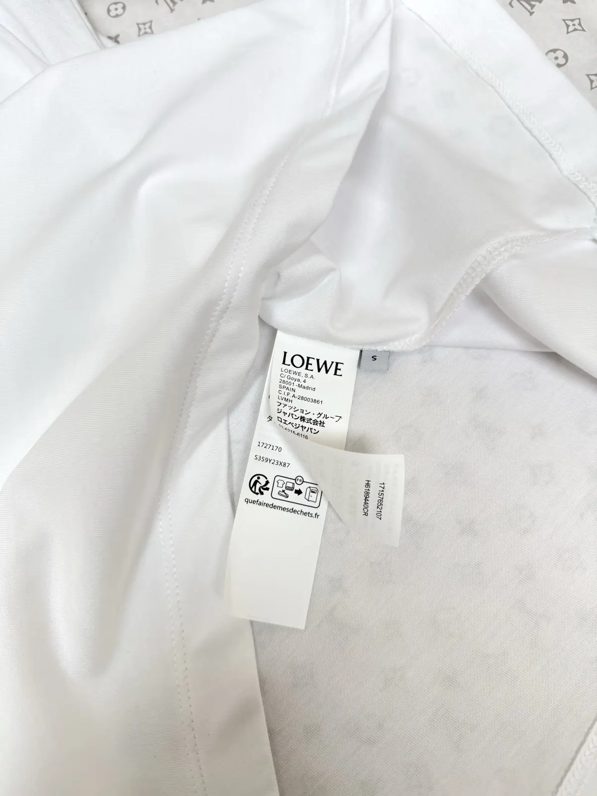 Loewe 白色 刺绣 短袖T恤 日常百搭款
