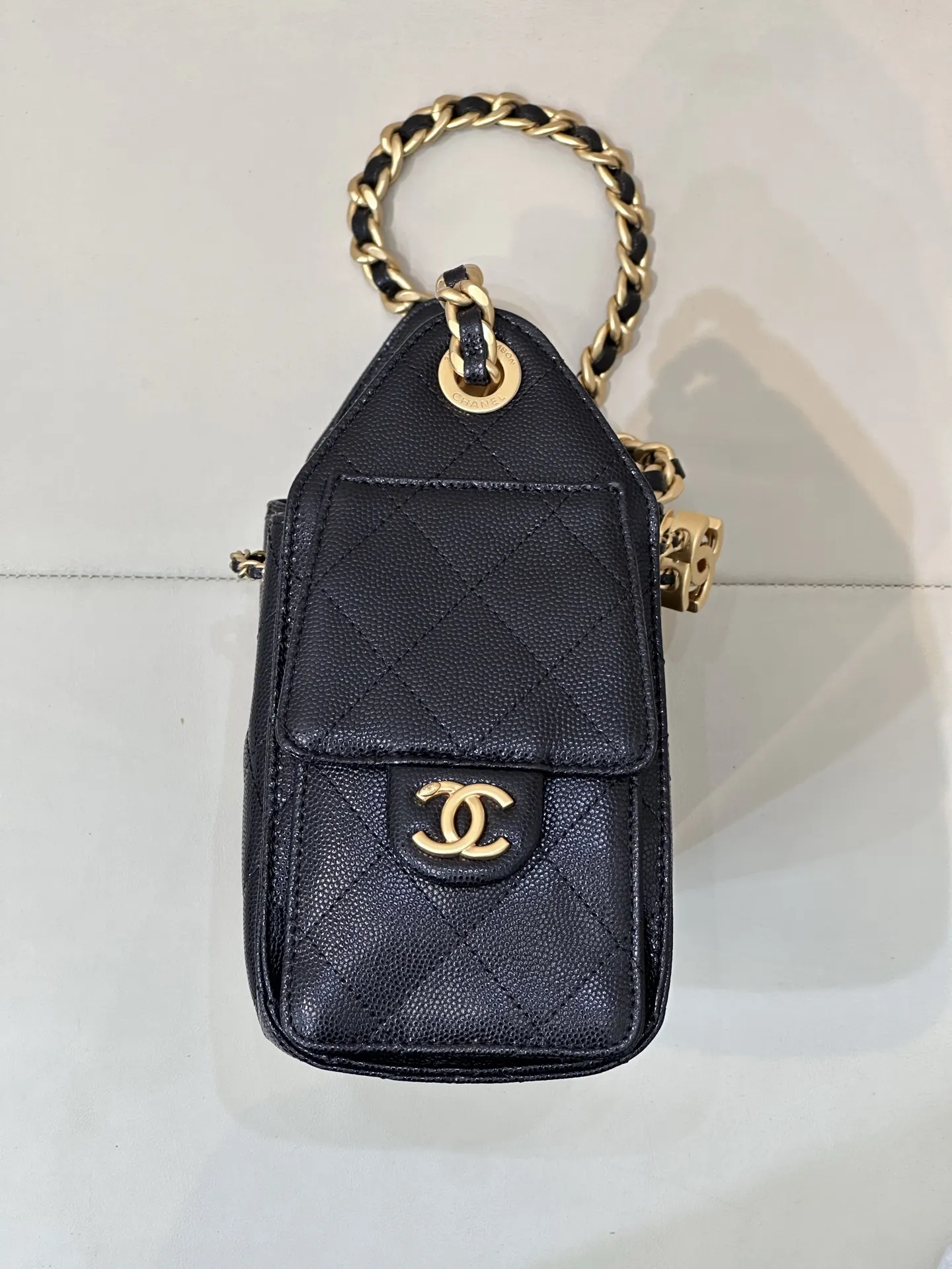 Black Bucket Bag Casual Leather
