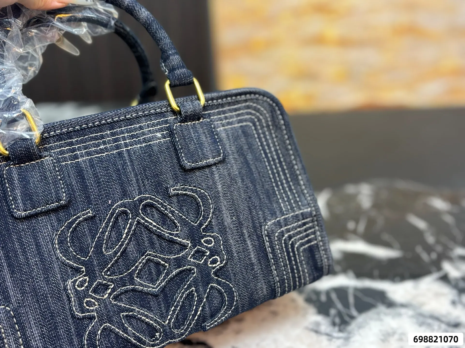 Loewe 拼色 帆布 这才是罗意威最值得入的中古包吧 斜挎包 轻便斜挎款