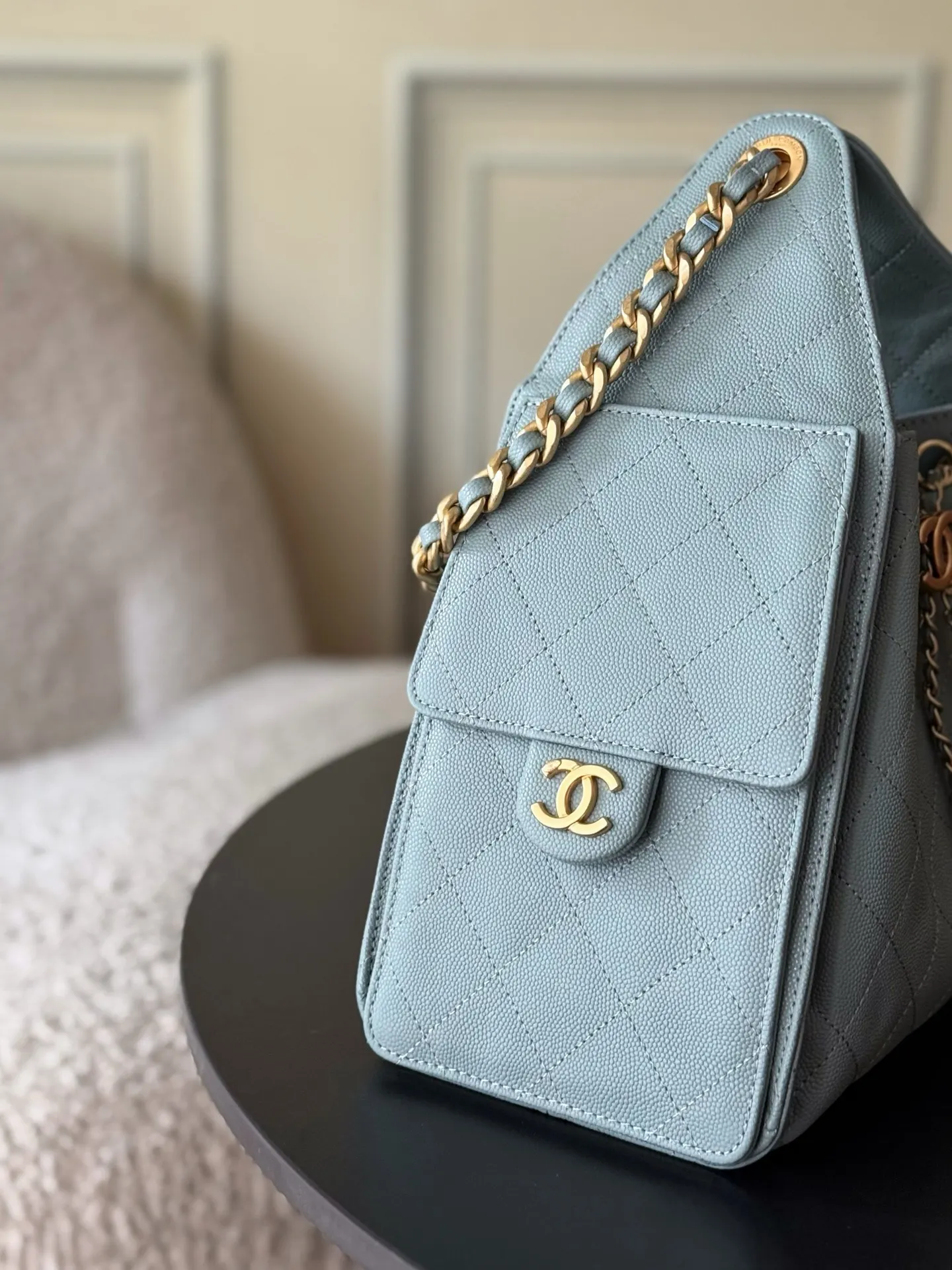 CHANEL Hobo 牛皮 腋下包 復古腋下背款