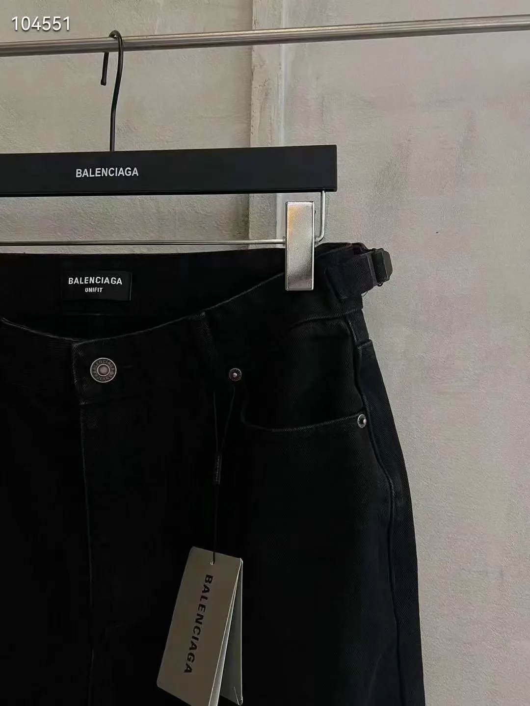 Balenciaga 24SS 黑色 牛仔 褲子