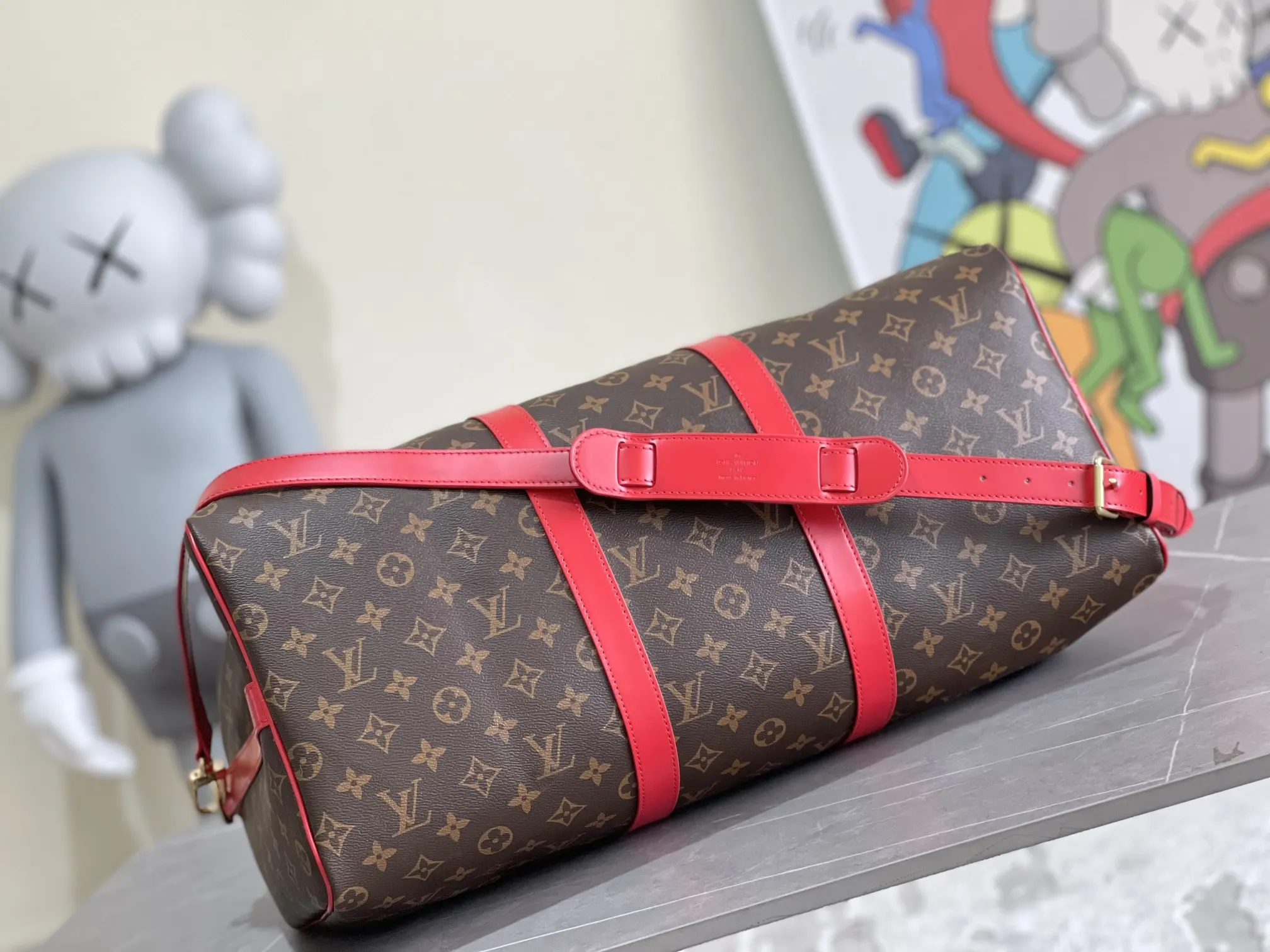Keepall 金色 牛皮 旅行袋 大容量旅行款