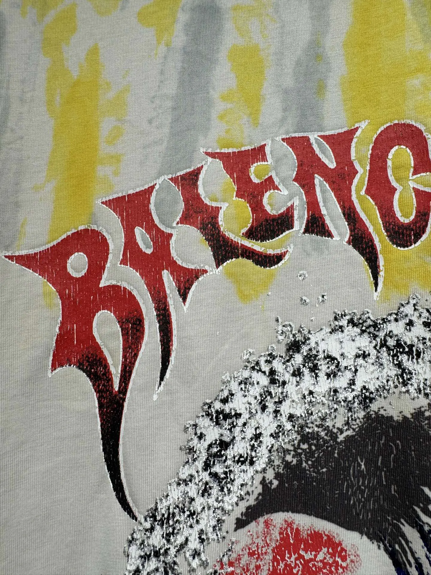 Balenciaga Print Short Sleeve T-Shirt Street