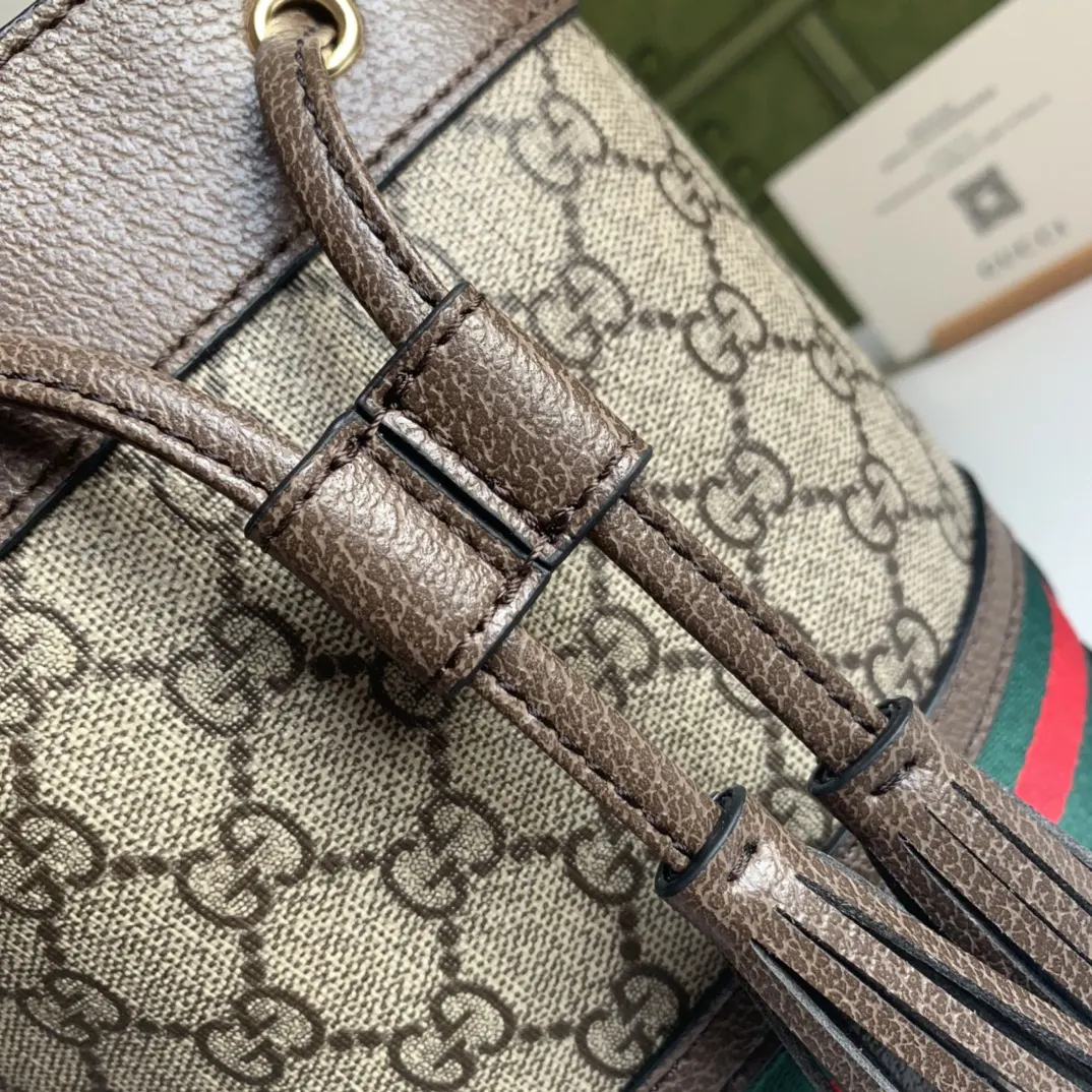 Gucci Gg Supreme Ophidia Old Flower Bucket Bag Handheld Shoulder Image 6 Gucci Gg Supreme Ophidia Old Flower Bucket Bag Handheld Shoulder Image 6