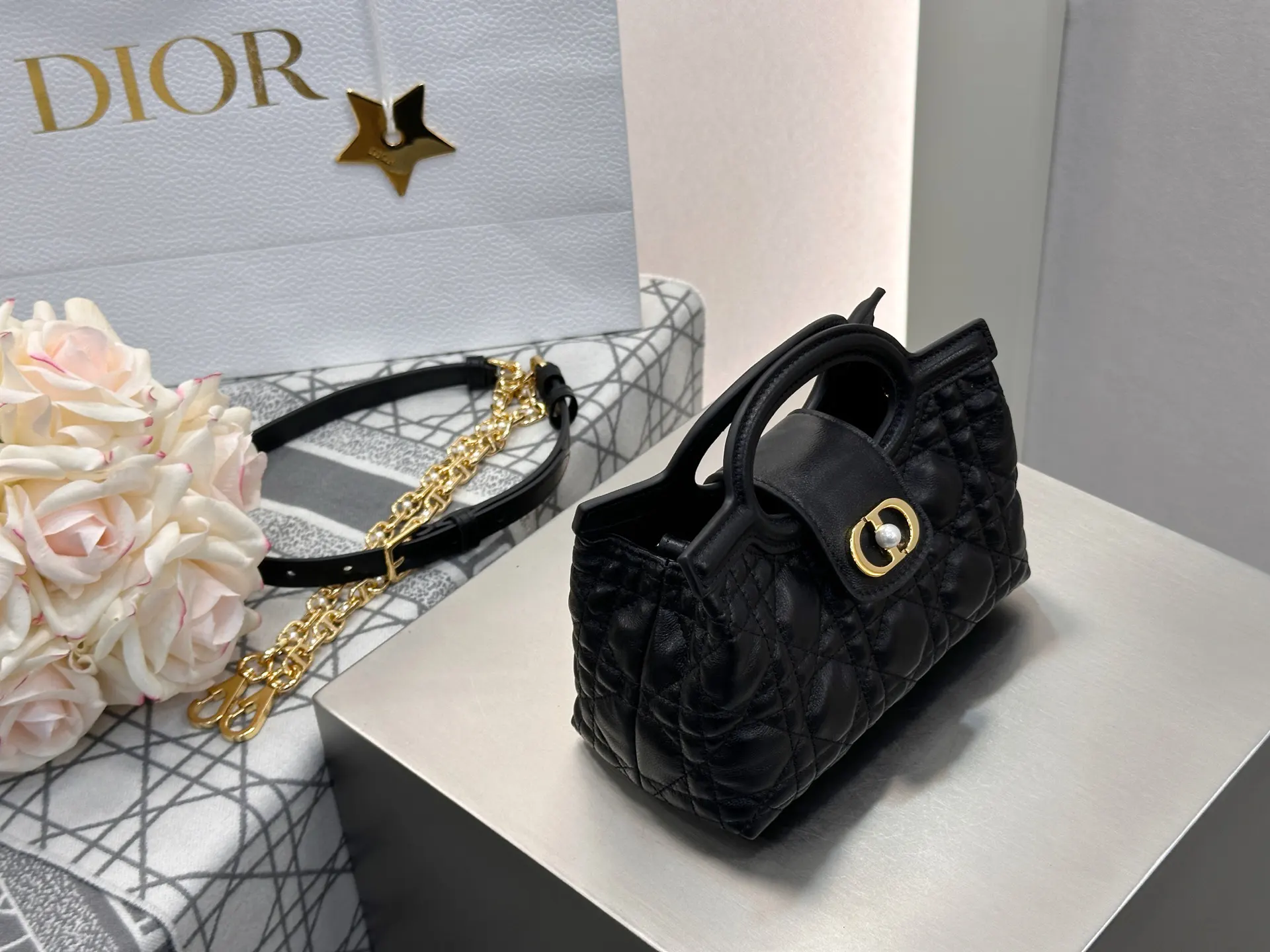 Black White Chain Bag